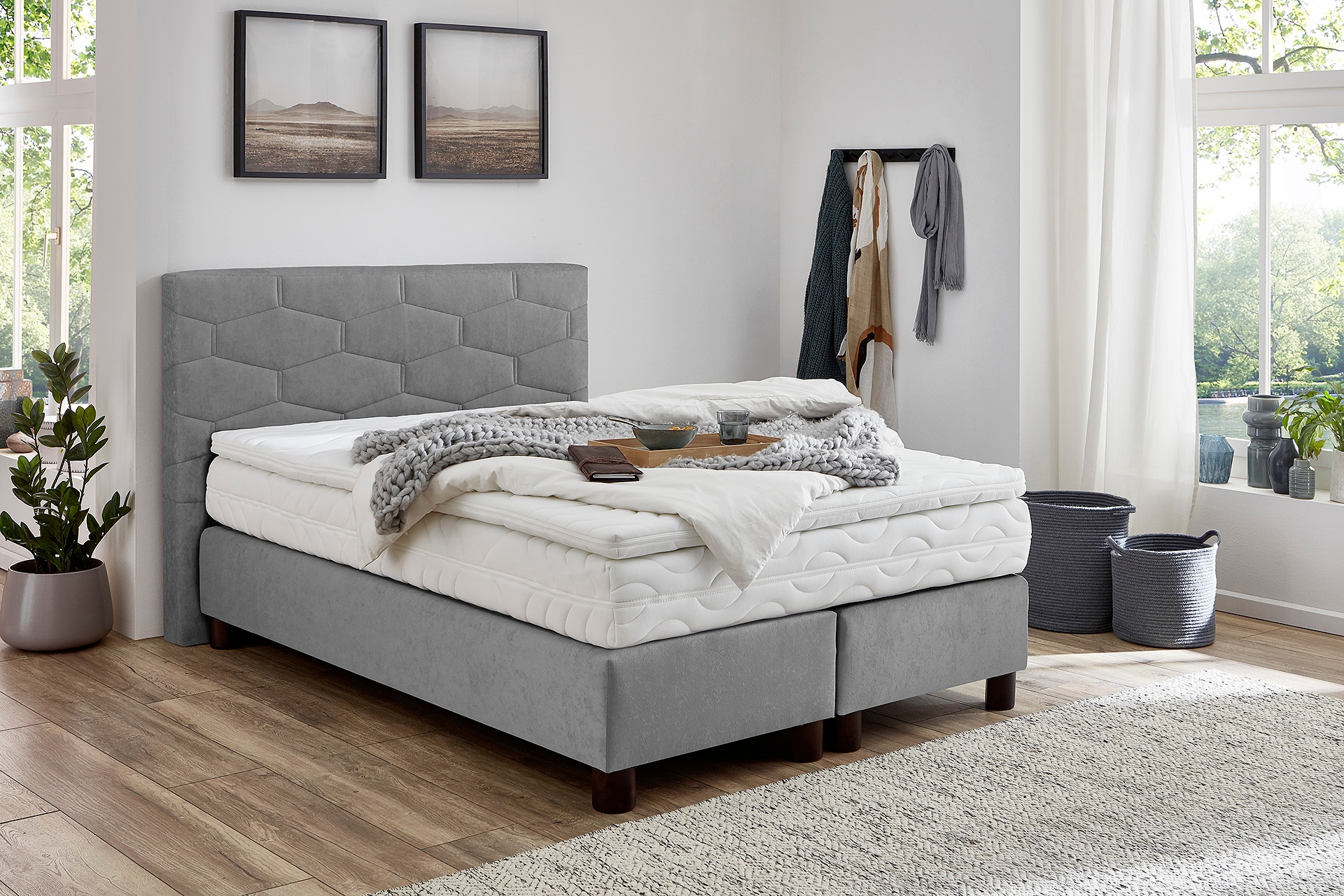 Westfalia Schlafkomfort Boxspringbett, wahlweise mit Topper