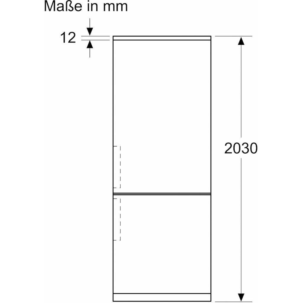 BOSCH Kühl-/Gefrierkombination, KGN392LCF, 203 cm hoch, 60 cm breit