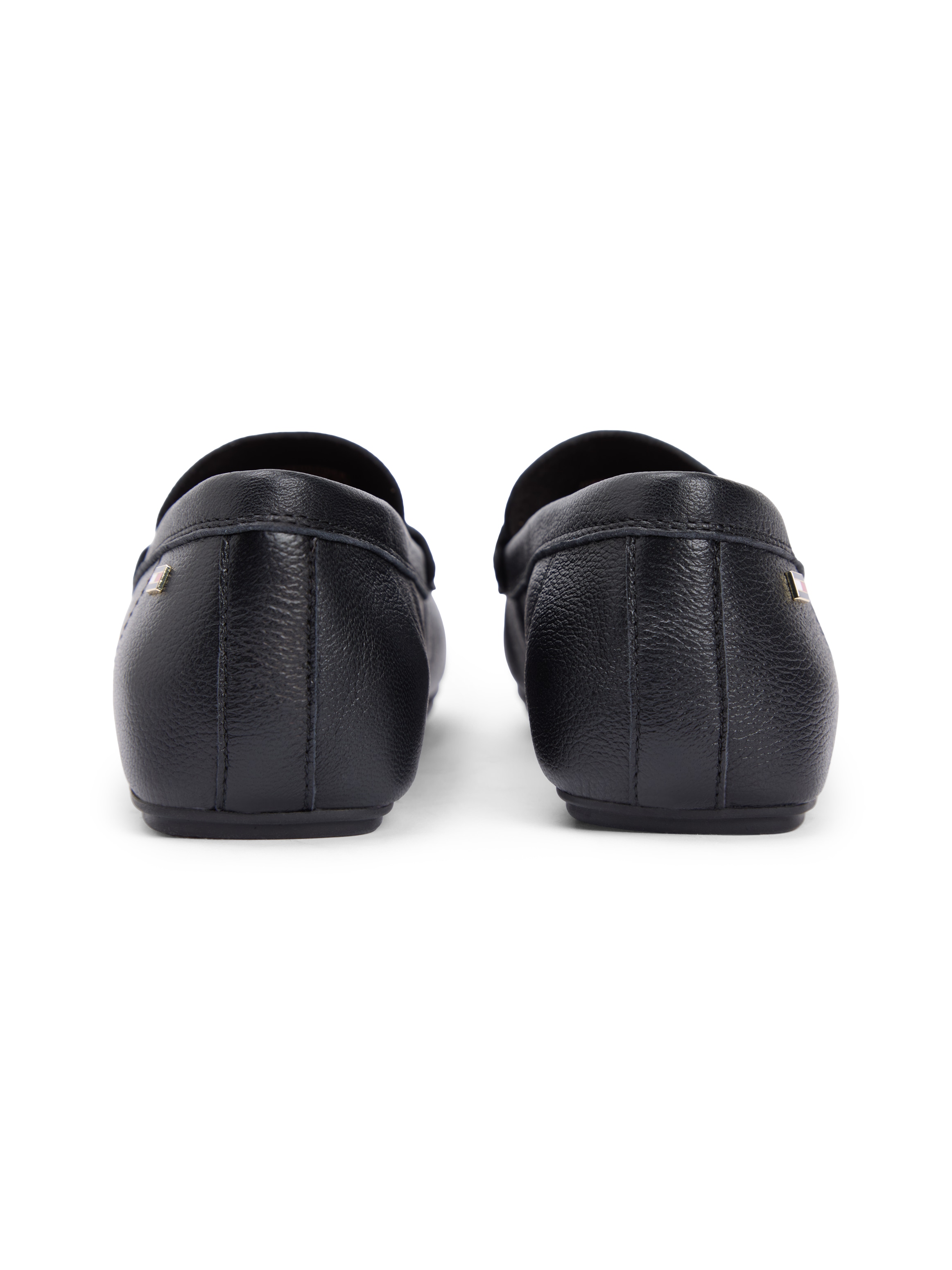 Tommy Hilfiger Slipper »FLAG LEATHER DRIVER LOAFER«  Halbschuh, Schlupfschuh mit modischer Ziersteppung