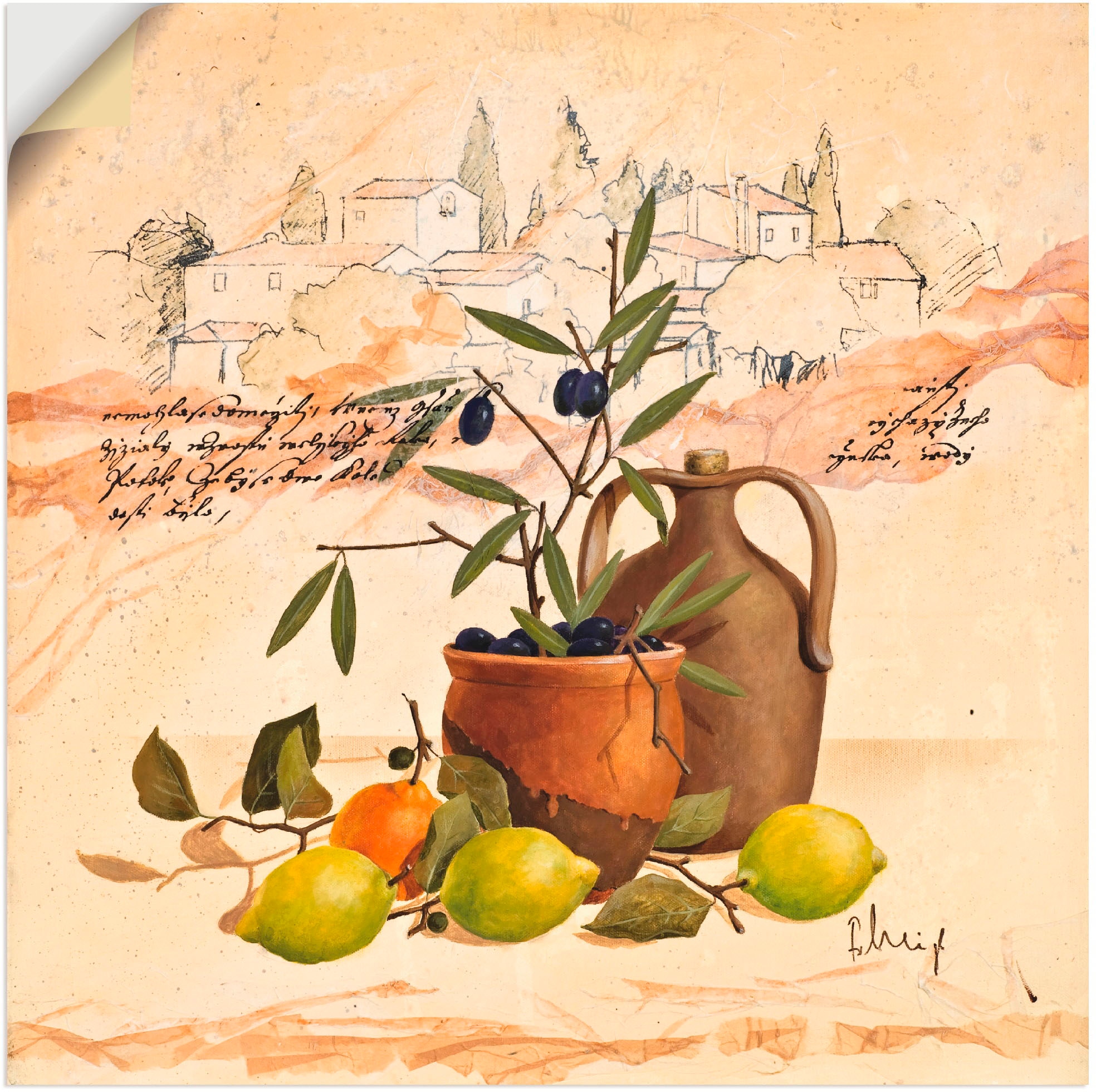 Artland Wandbild »Lavendel Impressionen«, Arrangements, bestellen als bequem Wandaufkleber St.), verschied. in (1 Poster, Größen Leinwandbild