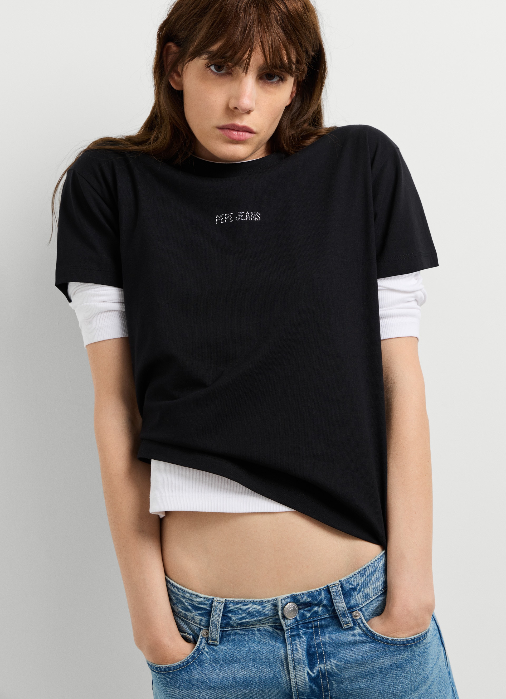 Pepe Jeans T-Shirt »BEMA« mit Logoschriftzug, Baumwolle