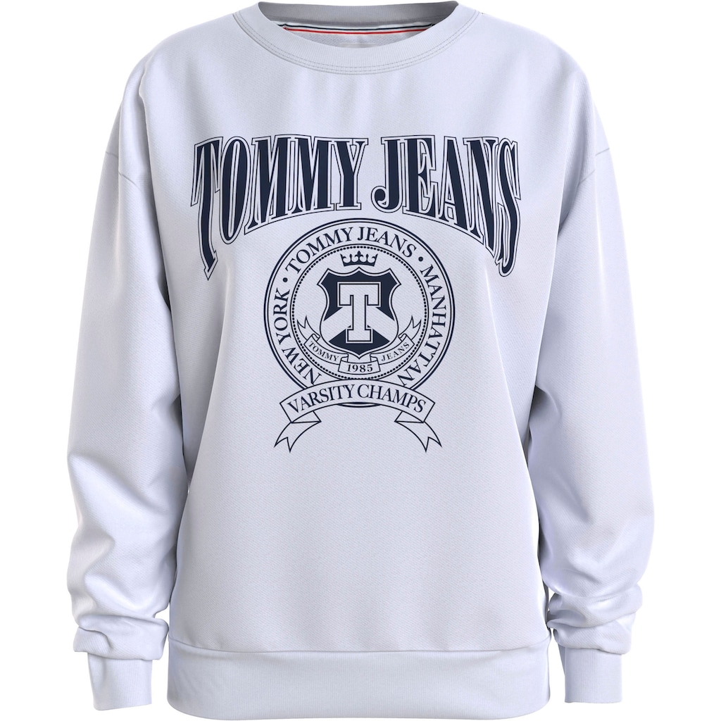 Tommy Jeans Sweater »TJW RLX VARSITY CREW« mit großem Tommy Jeans Frontdruck
