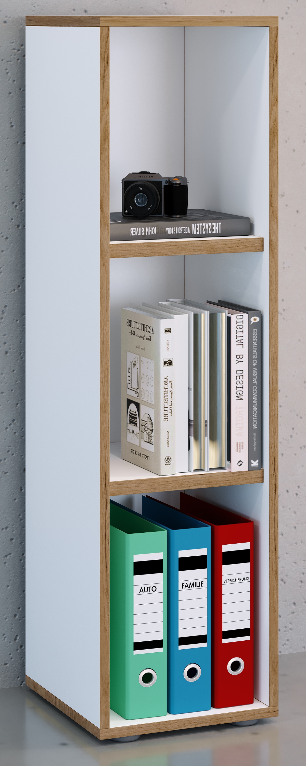 VCM Bücherregal »Holz Büro Regal Bücher Ordner Aktenregal Salia 3f«
