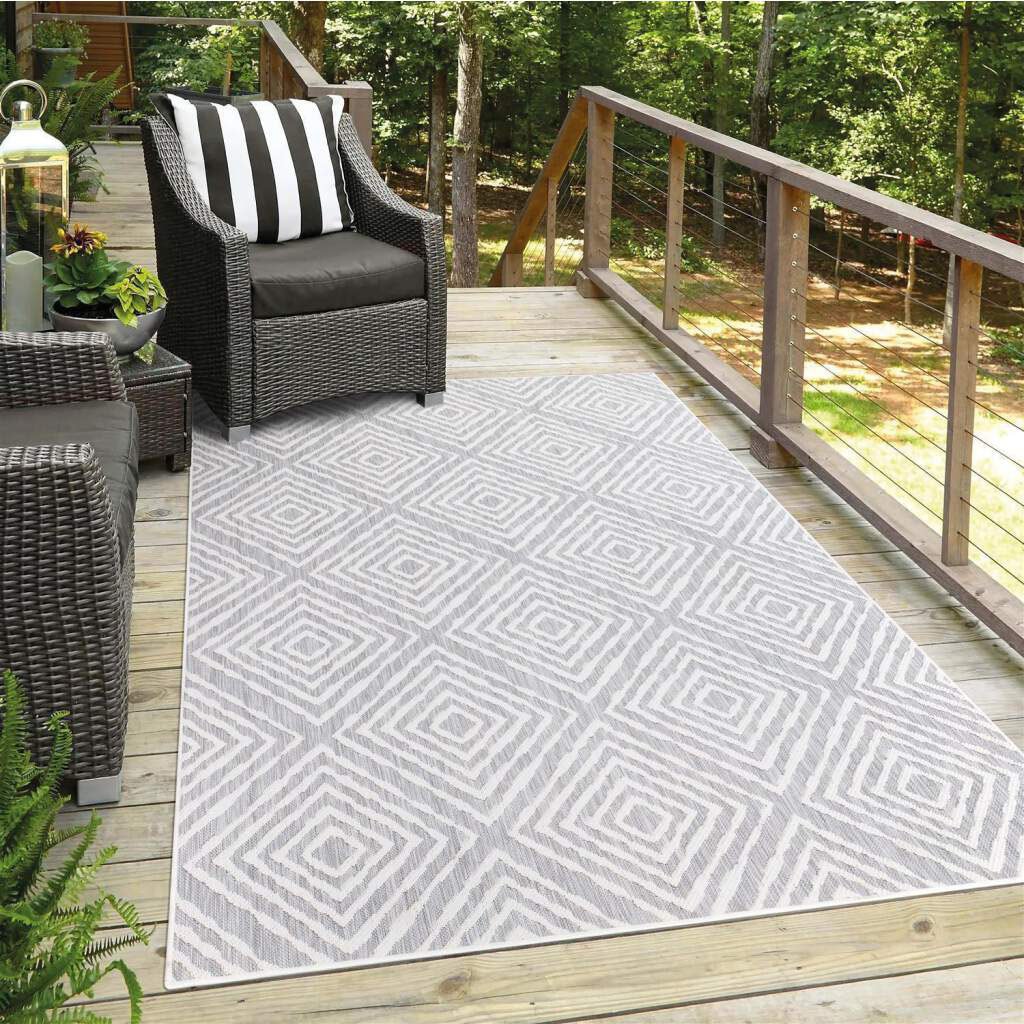 Carpet City Outdoorteppich »Outdoor 464«, rechteckig, 5 mm Höhe, Läufer, UV-beständig, Flachgewebe, auch quadratisch, In- und Outdoor