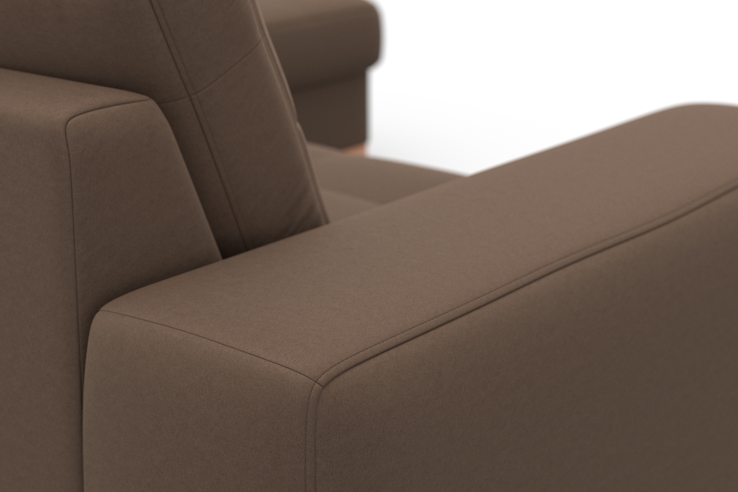 sit&more Ecksofa »Quincy L-Form«, wahlweise mit Bettfunktion und Bettkasten