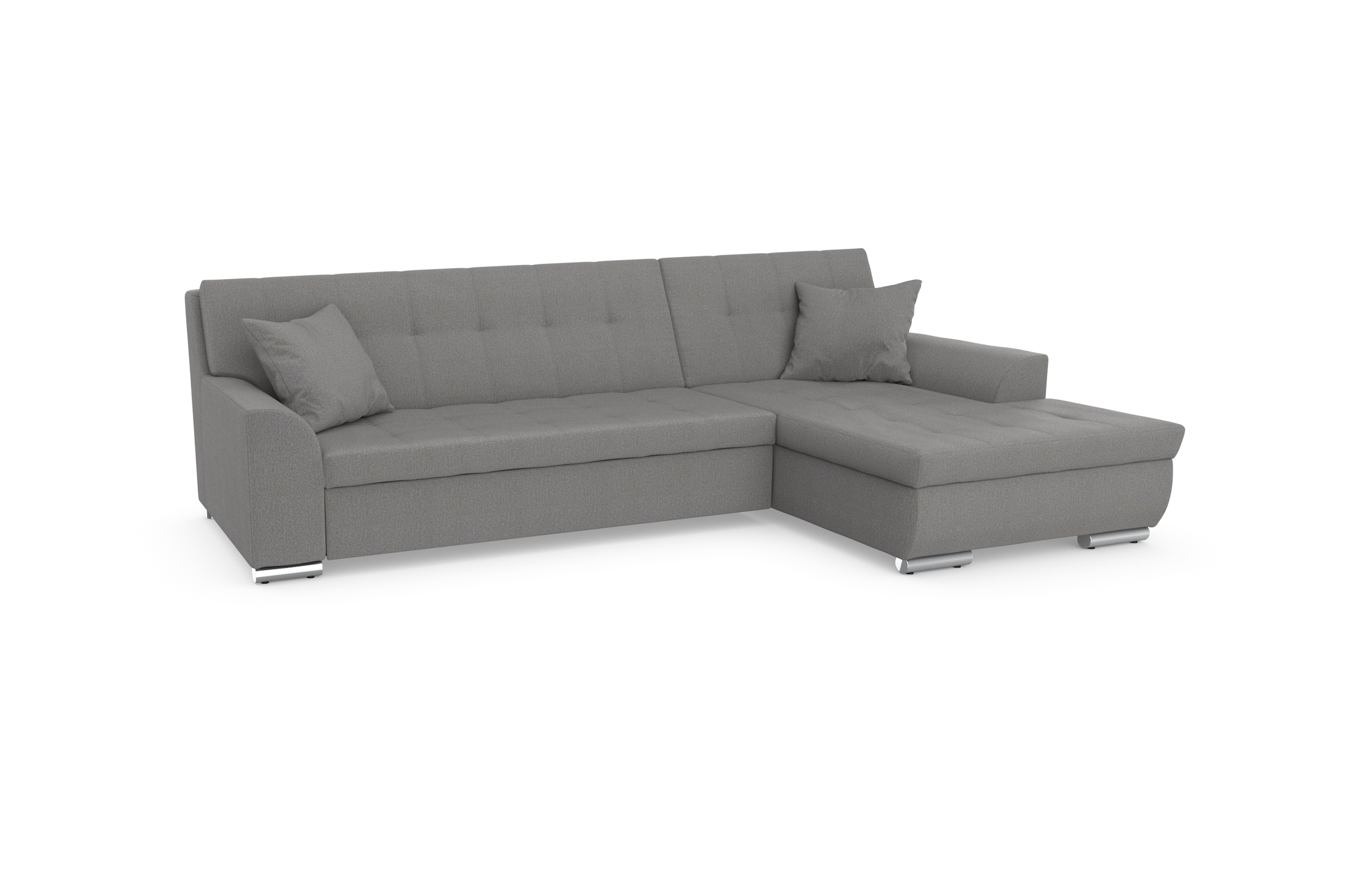 DOMO collection Ecksofa Treviso, wahlweise mit Bettfunktion, incl. Zierkissen