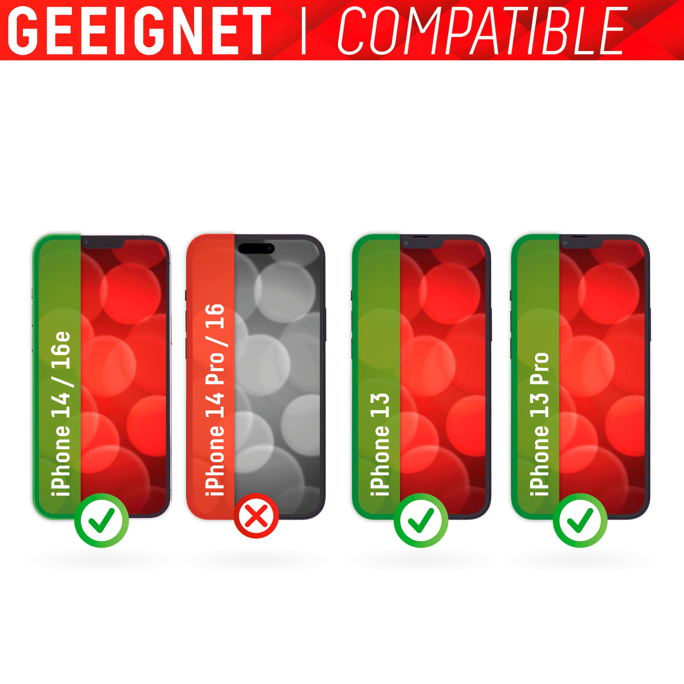 Displex Displayschutzglas »Real Glass - iPhone 14«, für Apple iPhone 13/13 Pro-Apple iPhone 14-Apple iPhone 16e