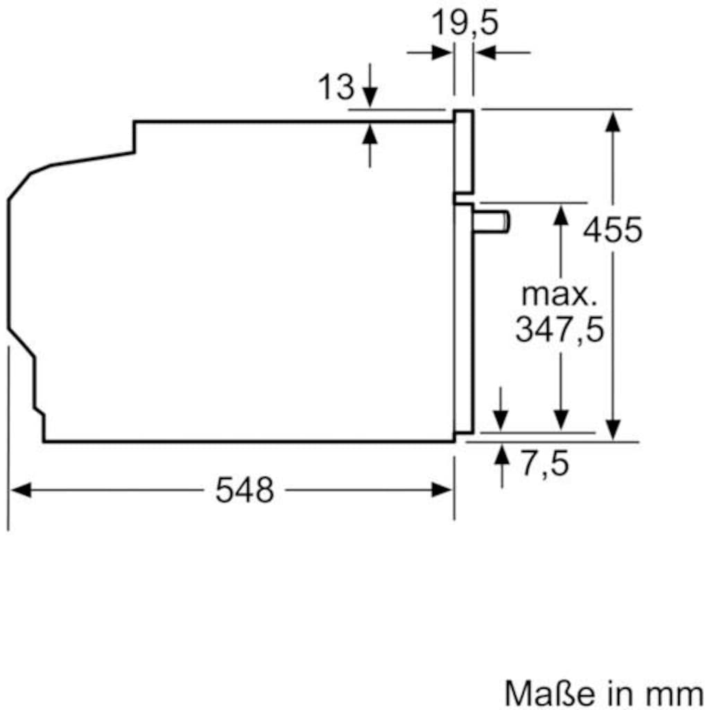 SIEMENS Backofen mit Mikrowelle »CM633GBS1«, CM633GBS1