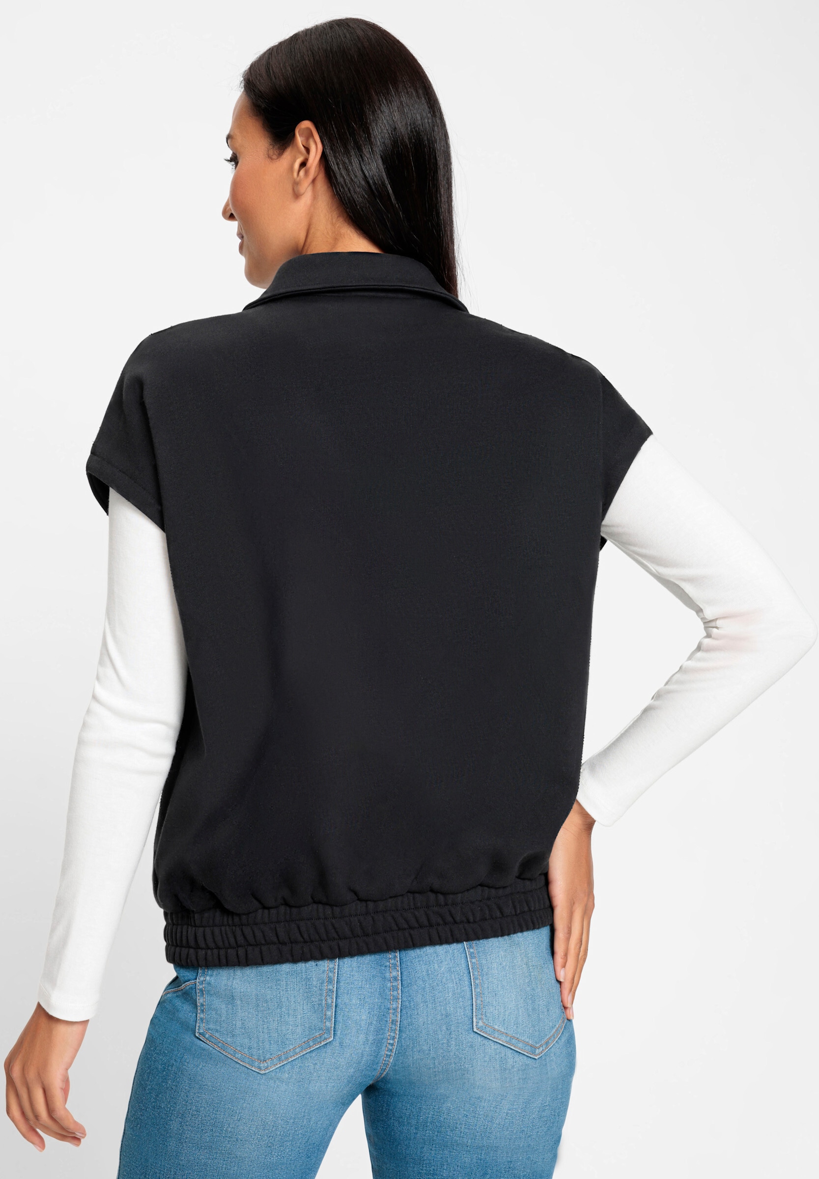heine Shirtweste »Sweatweste Sweatweste mit Glitzer-Akzenten«