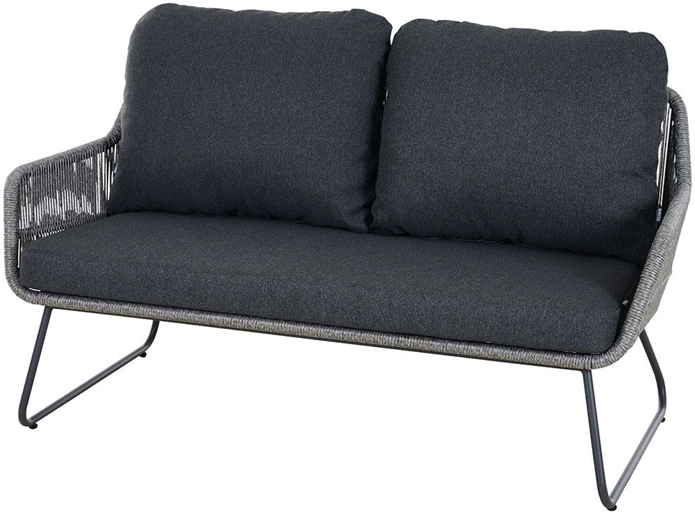 Siena Garden Loungeset »Kansas Lounge« Set, 4 tlg. 2er Bank, 2 x Sessel und Tisch