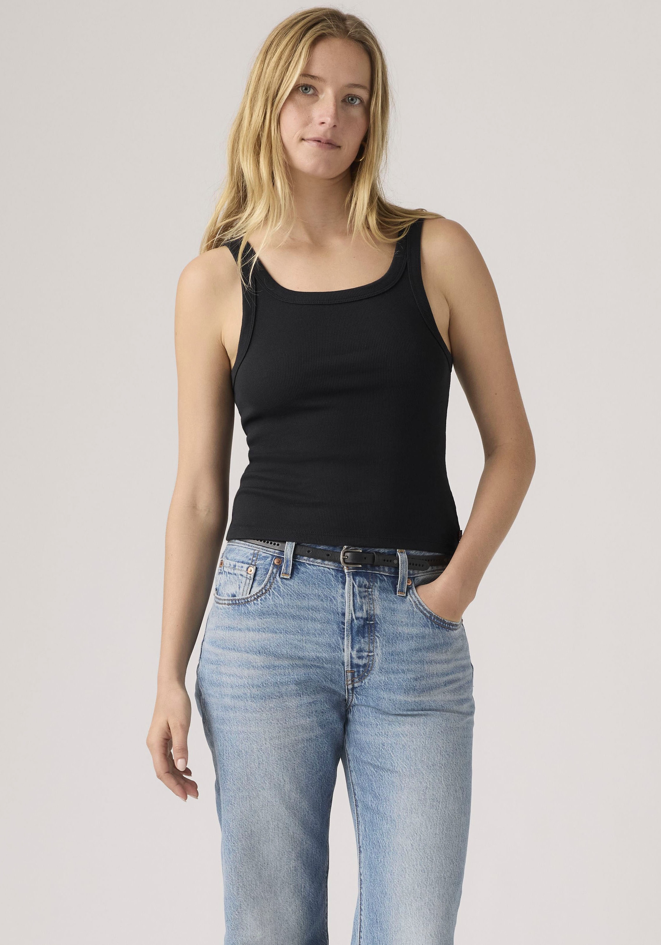 Levi's® Ripptanktop »ESSENTIAL RIBBED TANK« mit eckigem Ausschnitt