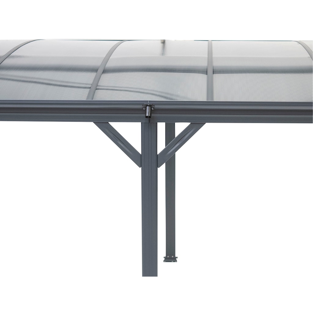 WESTMANN Einzelcarport »Rundbogen«, Aluminium, 276 cm, Anthrazit