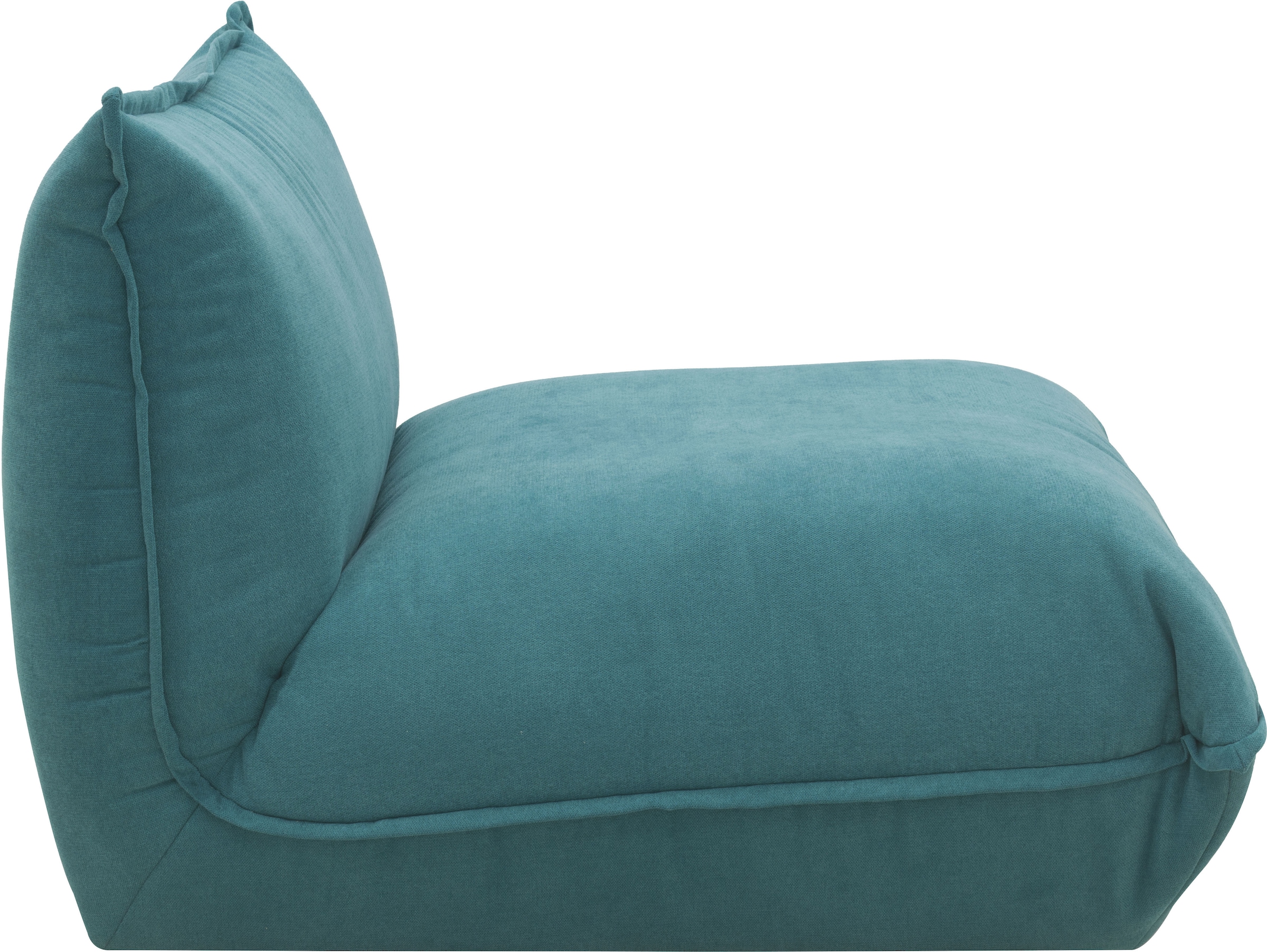 DOMO collection Sessel »Nantes Loungesessel, Wohlfühlsessel mit 360° Drehfunktion«, hochwertig gepolstert mit Federkern, Struktur weich, türkis