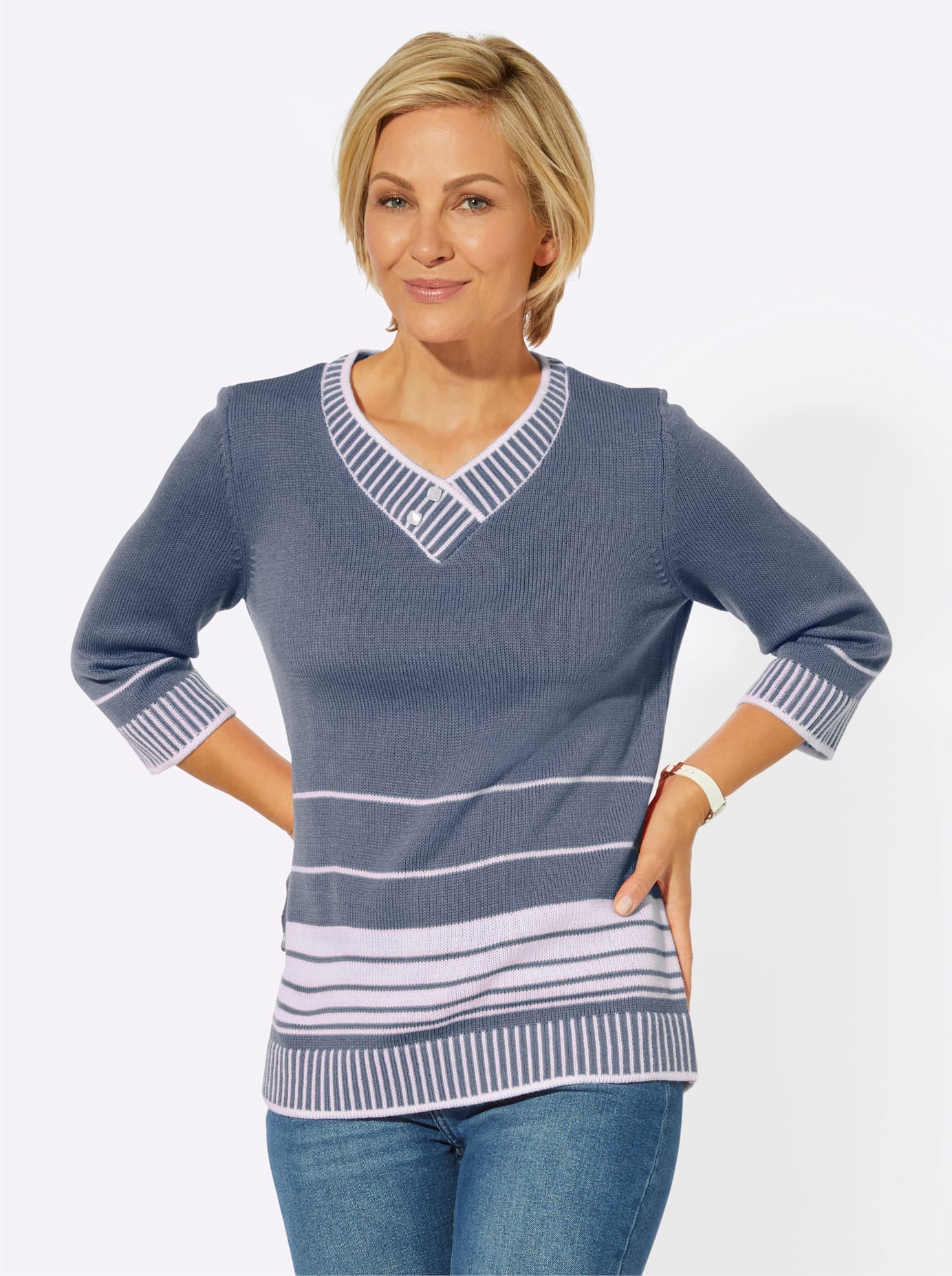 Classic Basics 3/4 Arm-Pullover »Pullover«