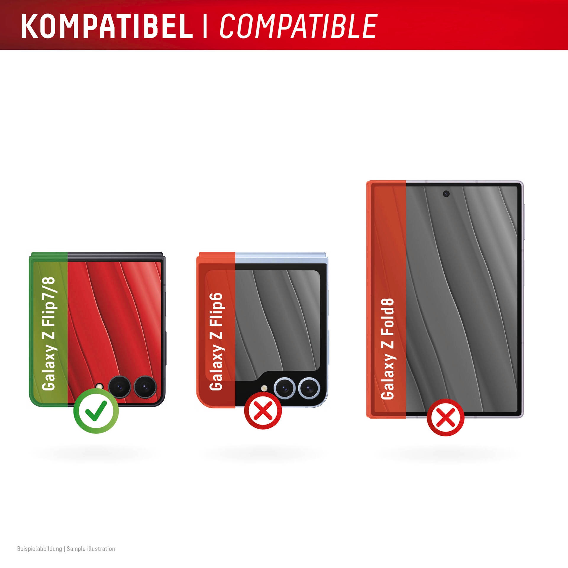 Displex Displayschutzglas »Smart Glass« für Samsung Galaxy Z Flip8;Samsung Galaxy Z Flip7 Displayschutzfolie