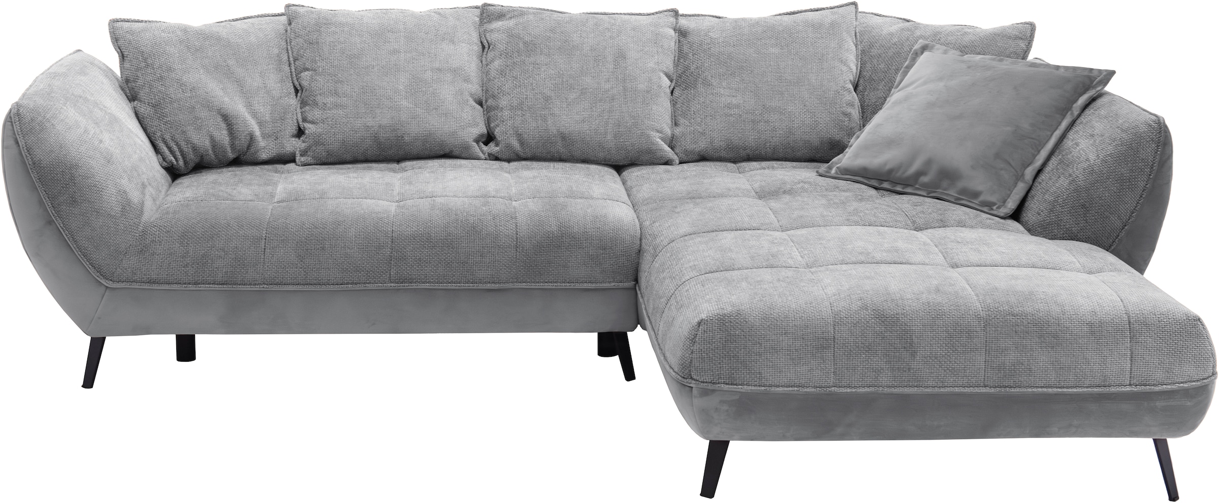 exxpo - sofa fashion Ecksofa »Midway mit einfacher Easy-Lift-Bettfunktion, bequem und modern«, inkl. Bettfunktion und praktischem Bettkasten, L-Form