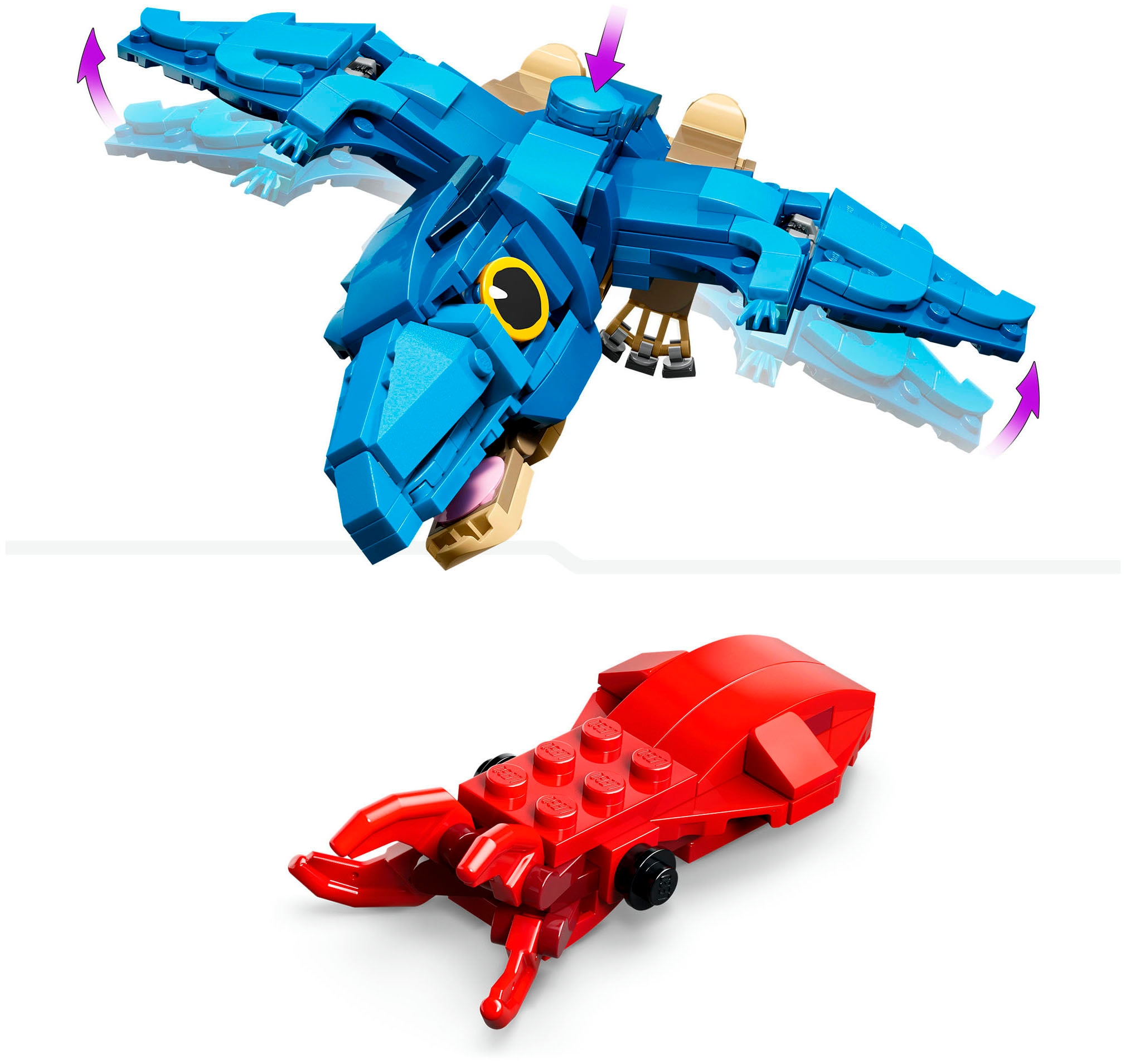LEGO® Konstruktionsspielsteine »Baby-Dinosaurier: Pteranodon (77977), LEGO Jurassic World« Made in Europe