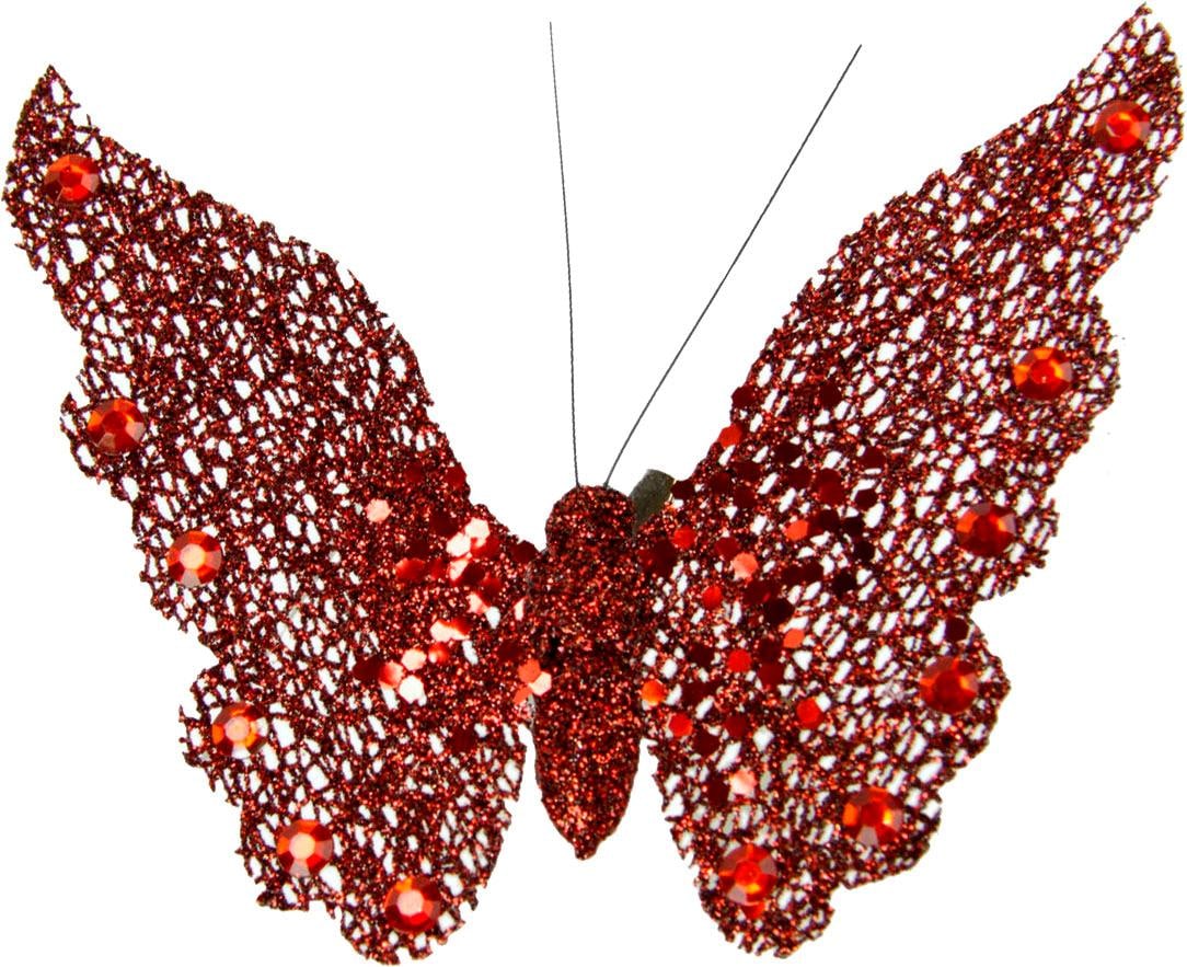 I.GE.A. Dekofigur »Deko-Schmetterling mit Clip«, (4er Set) auf Rechnung  kaufen