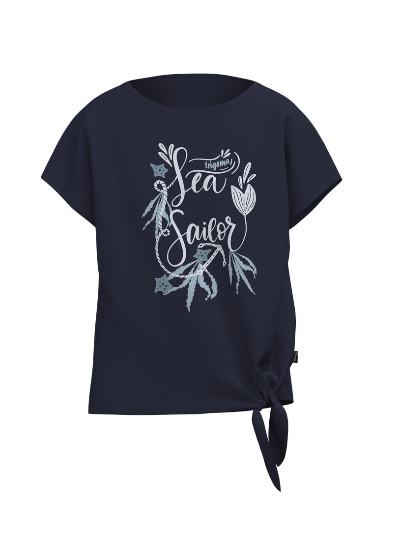Trigema T-Shirt »TRIGEMA T Shirt mit Maritimem Motiv« 1
