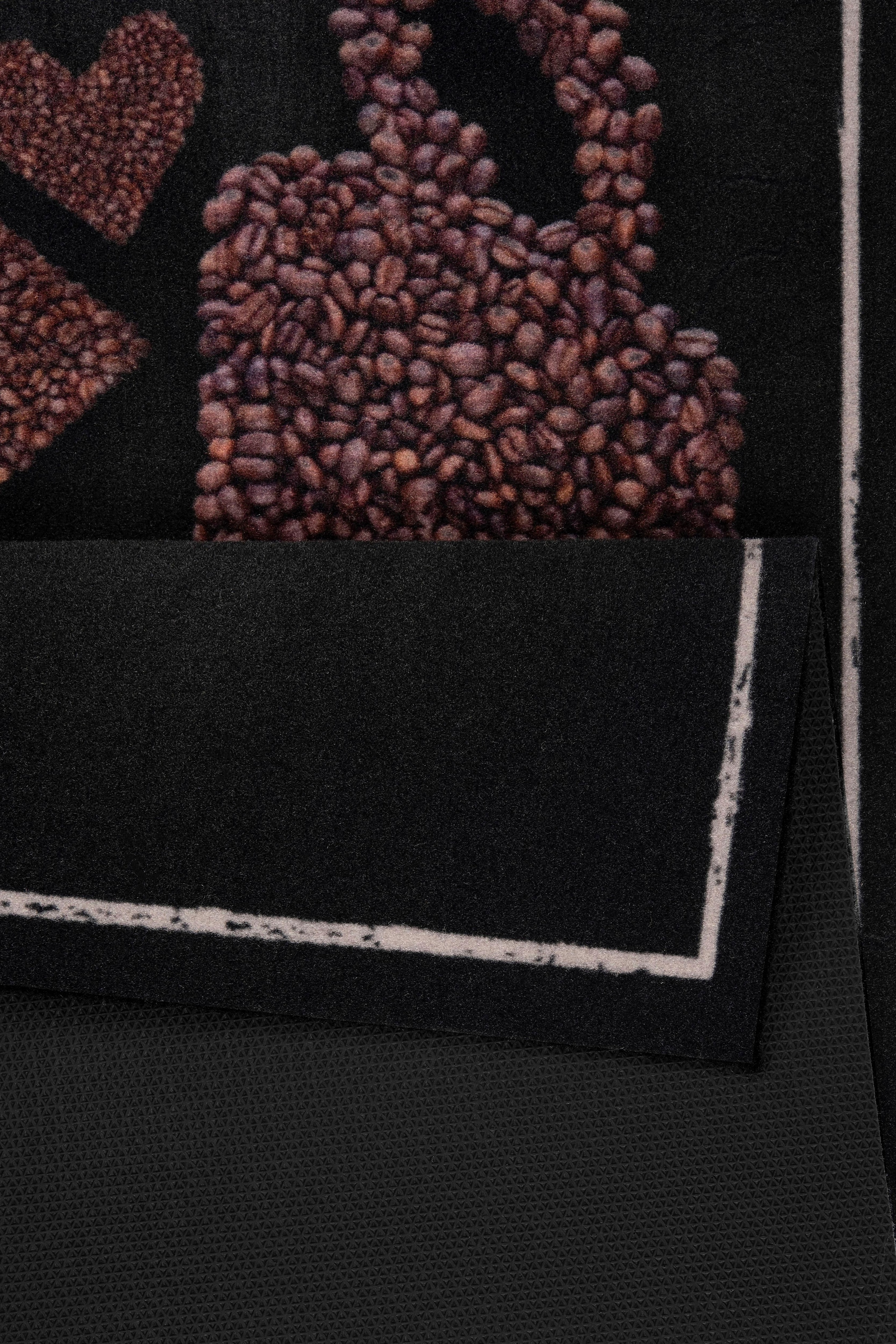 HANSE Home Küchenläufer »Say with Coffee«, rechteckig, 5 mm Höhe, Kurzflor, Gekettelt, Strapazierfähig, Schriftzug, Rutschfest, Kaffee