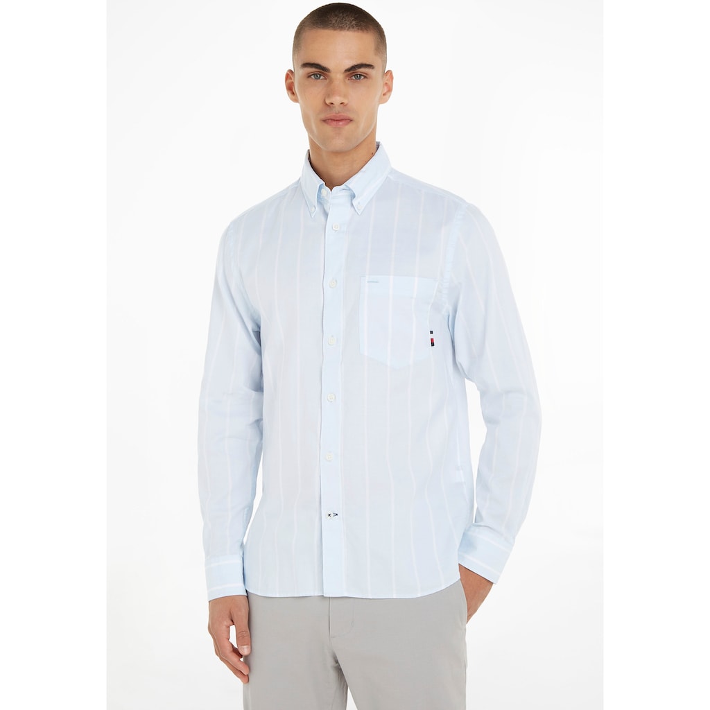 Tommy Hilfiger Langarmhemd »OXFORD STRIPE RF SHIRT«