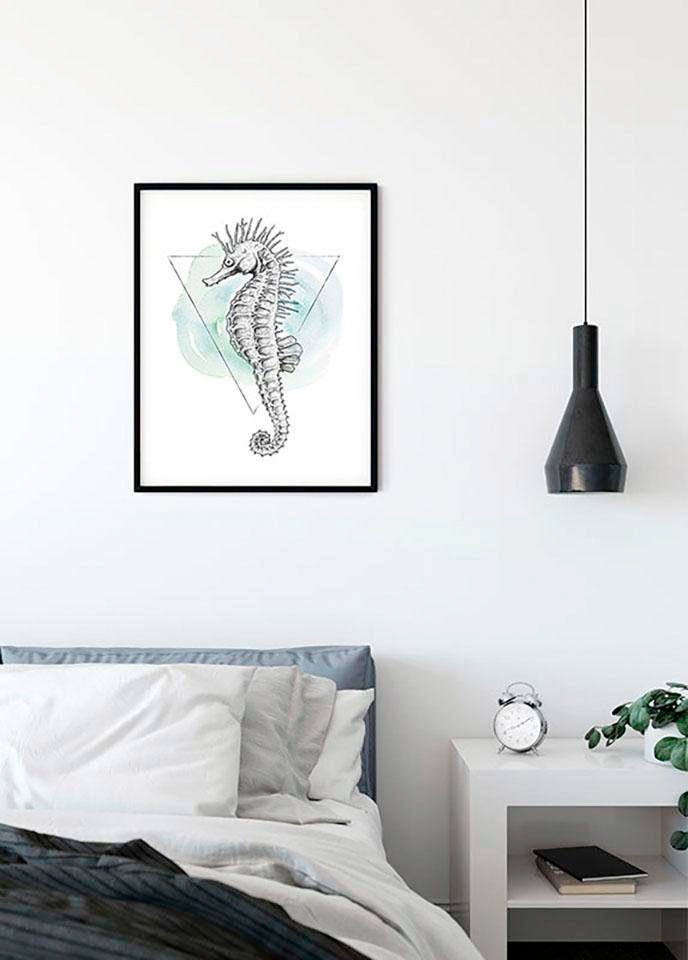 Komar Poster »Sea Horse Watercolor«, Tiere, (1 St.), Kinderzimmer,  Schlafzimmer, Wohnzimmer online kaufen | mit 3 Jahren XXL Garantie
