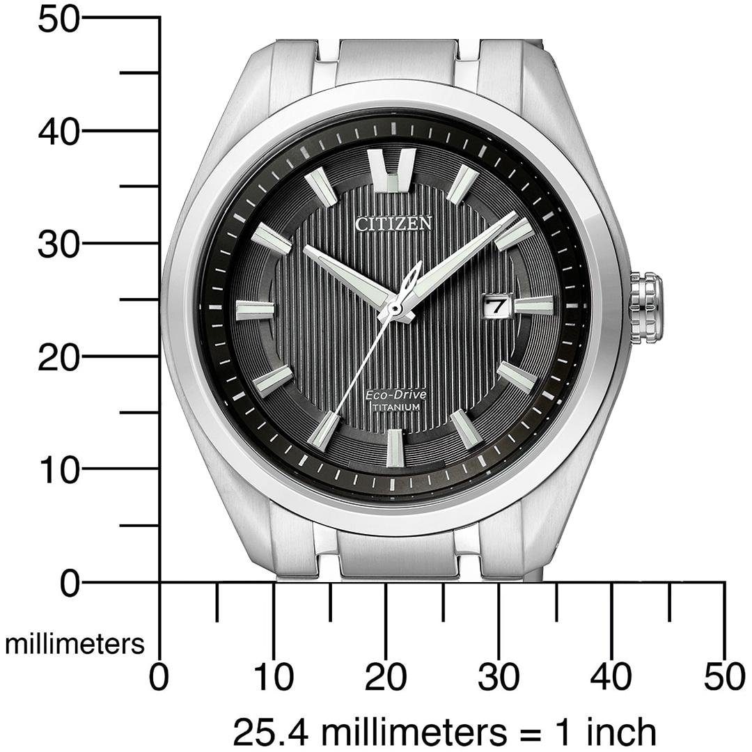 Citizen Solaruhr »Super Titanium«, Armbanduhr, Herrenuhr, Titan, Datum, Saphirglas