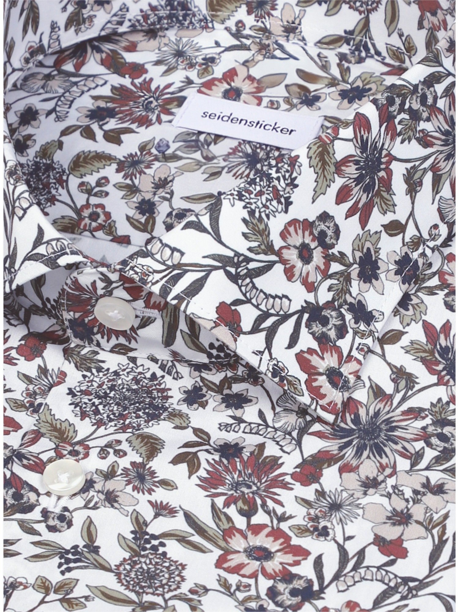 seidensticker Businesshemd »Schwarze Rose« Slim 1/1 Kentkragen Druck