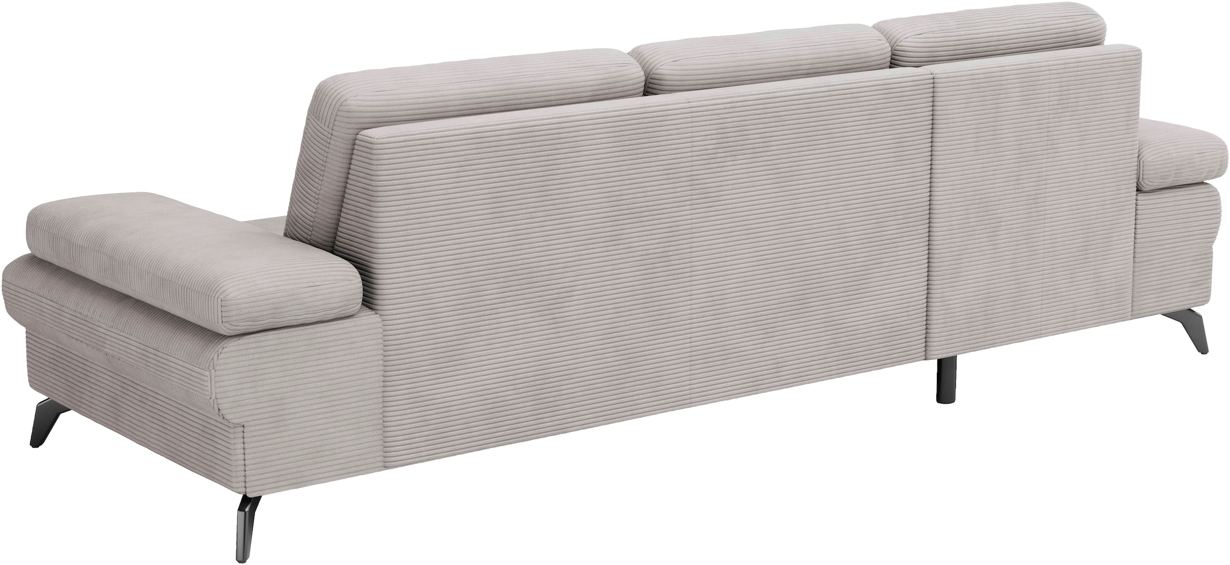 sit&more Ecksofa »Morris Jubi L-Form, B: 247 cm«, mit Armteilfunktion & 1 Zierkissen, optional Bettfunktion