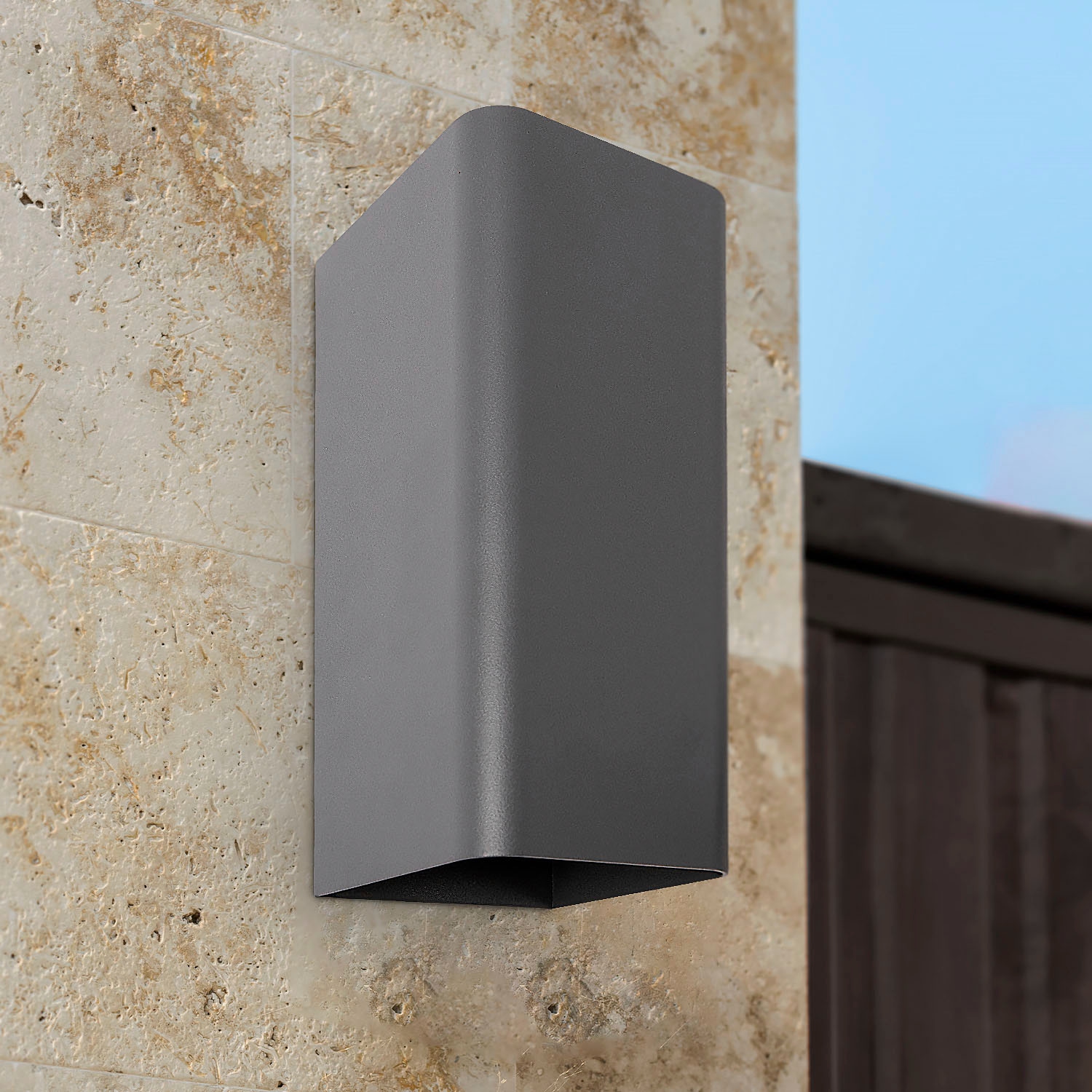 Paco Home Wandleuchte »ELENA« Warmweiß In-& Outdoor Wandleuchte LED  Aussen Garten Lampe 3000 K IP 54 Up Down