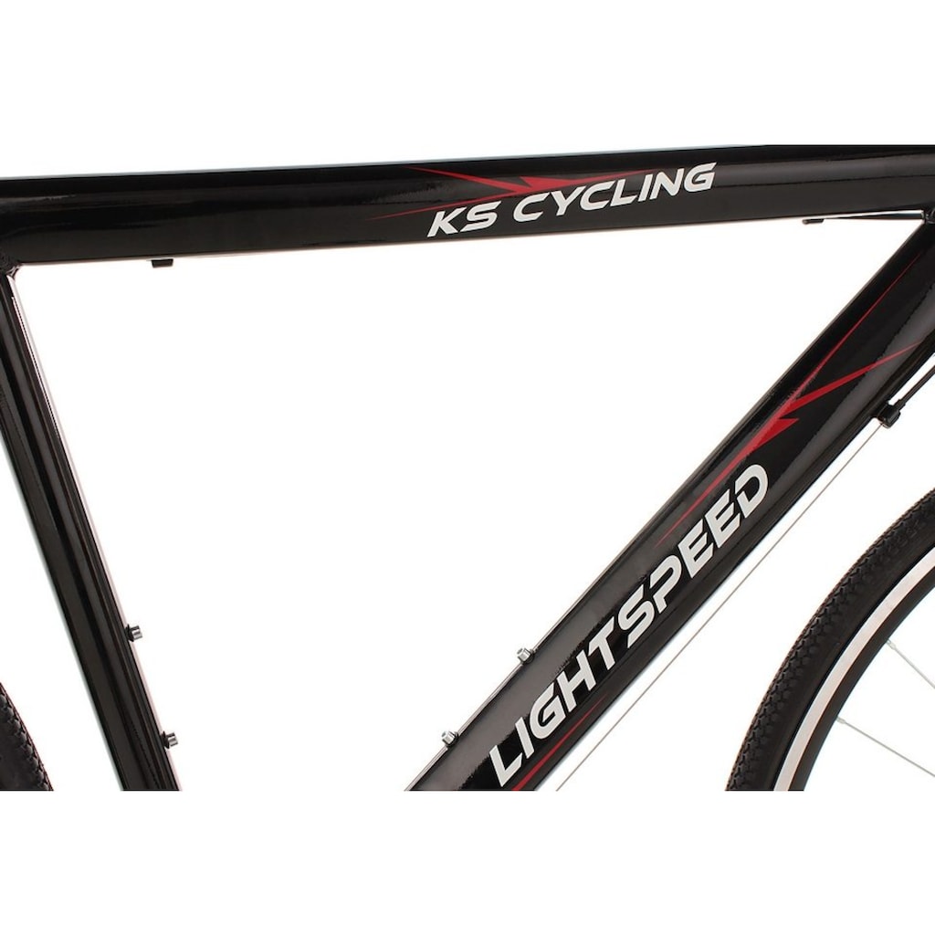 KS Cycling Fitnessbike »Lightspeed«, 21 Gang, Shimano, Tourney RD-TX 35 Schaltwerk, Kettenschaltung