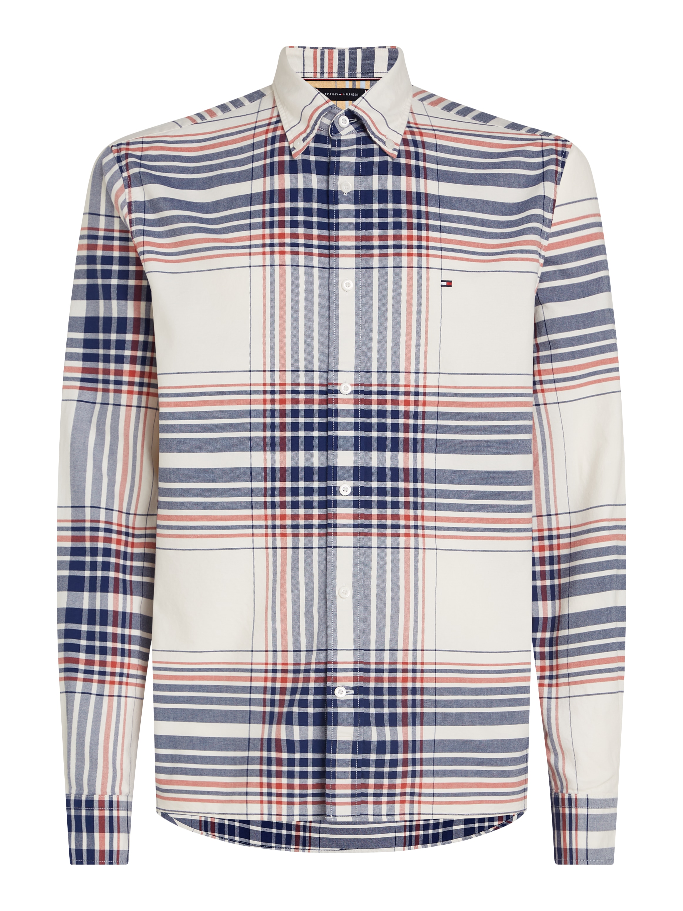 Tommy Hilfiger Langarmhemd »XL OXFORD CHECK RF SHIRT«, mit großem Karomuster