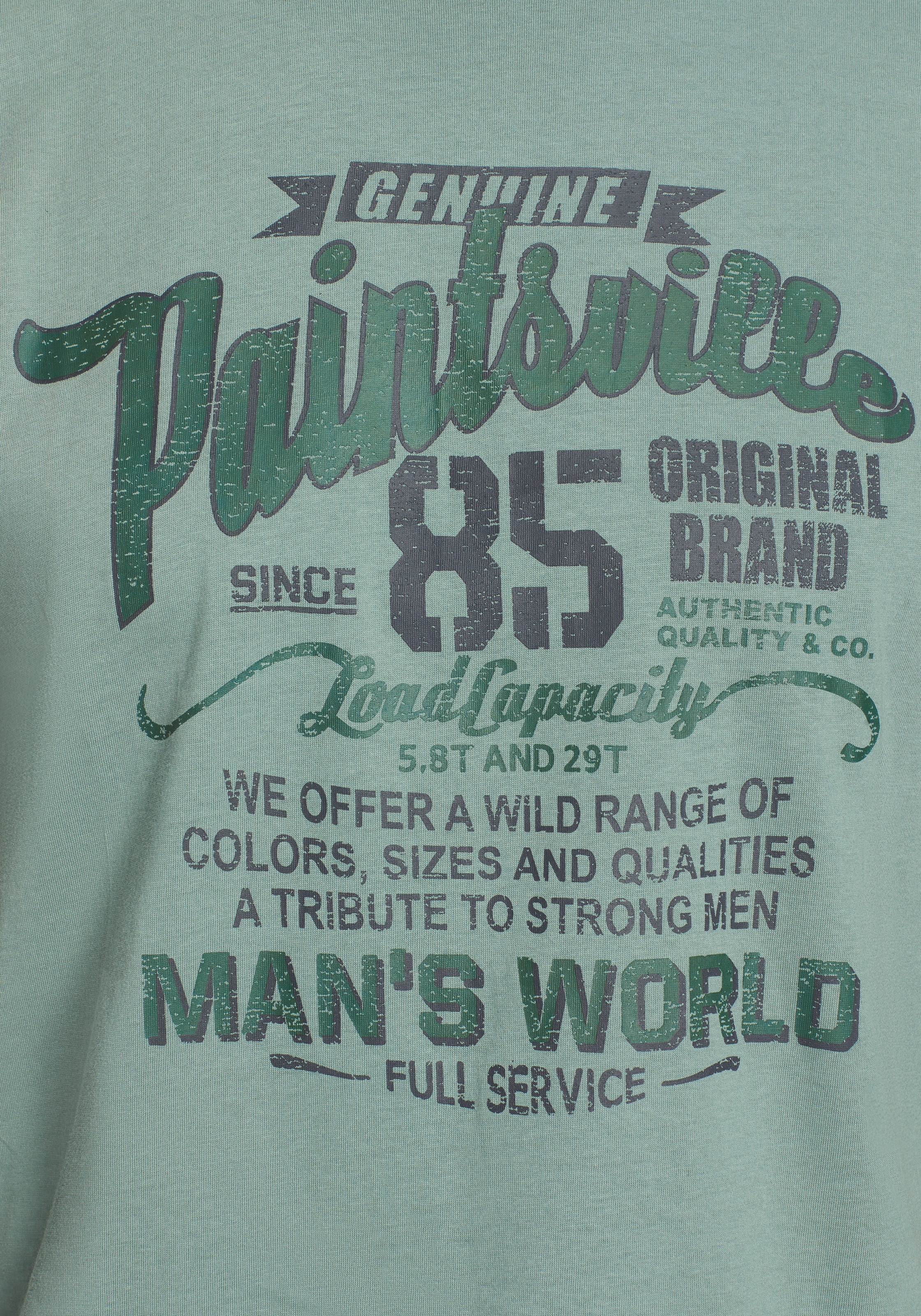 Man's World T-Shirt, Kurzarm, mit stylischem Print, Rundhalsausschnitt, aus Baumwolle