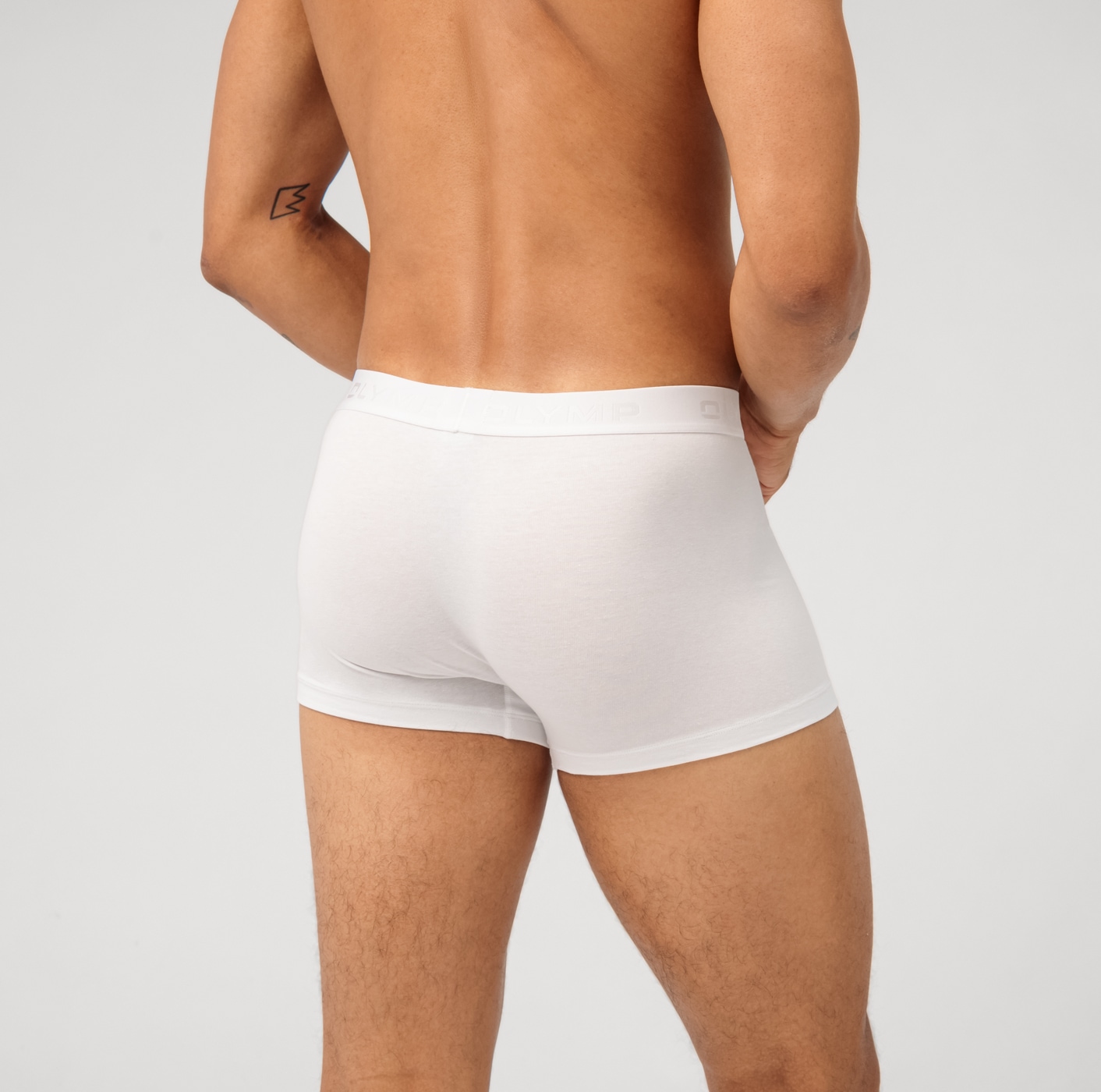 OLYMP Boxershorts, 3 Stk. mit Ton-in-Ton Markenlogo