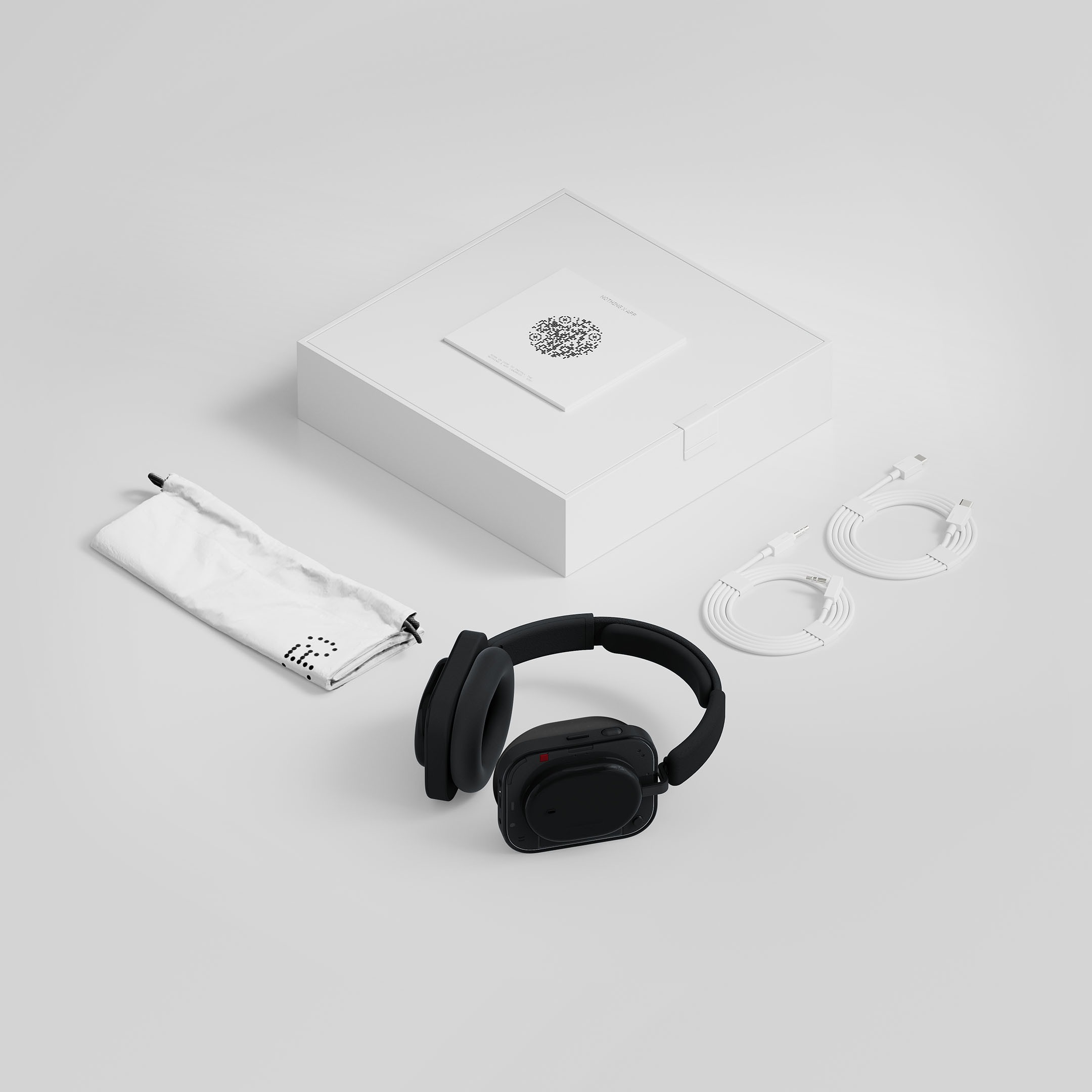NOTHING Headset »Headphone (a)« Bluetooth Active Noise Cancelling (ANC) | Freisprechfunktion | Hi-Res | Transparenzmodus