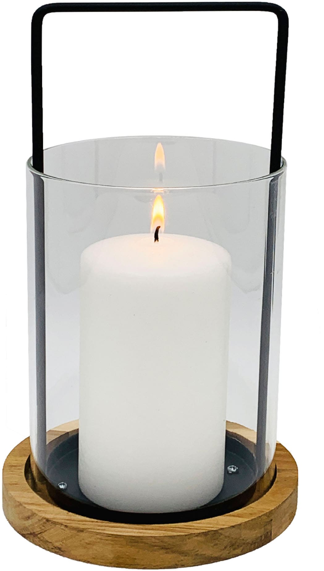 Home affaire Windlicht »Kerzenhalter Weillen«, (1 St.),  Stumpenkerzenhalter, Höhe ca. 22 cm, Glaszylinder abnehmbarer online kaufen  | mit 3 Jahren XXL Garantie