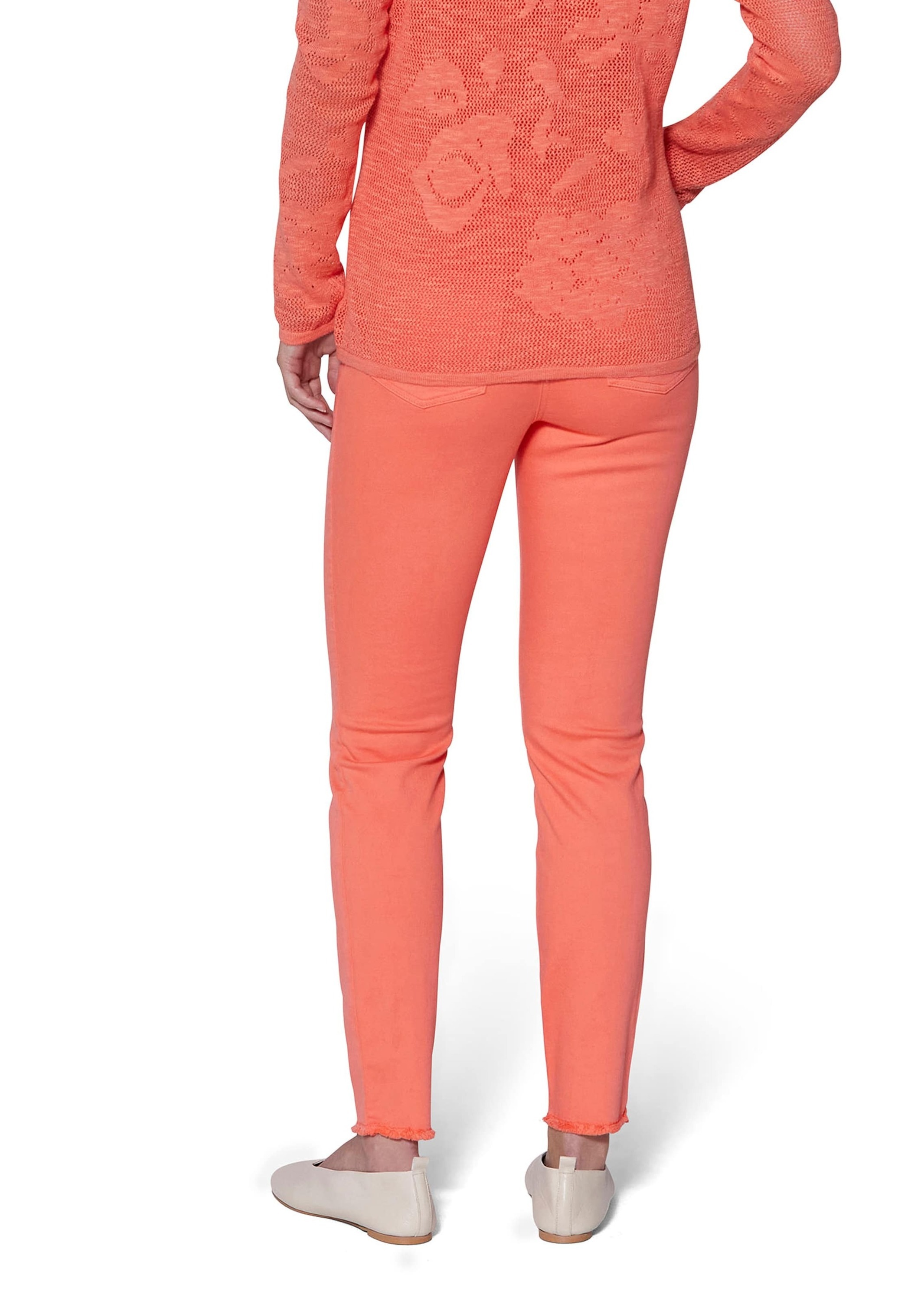 MADELEINE Regular-fit-Jeans »Jeans Jeans mit feinem Fransensaum«