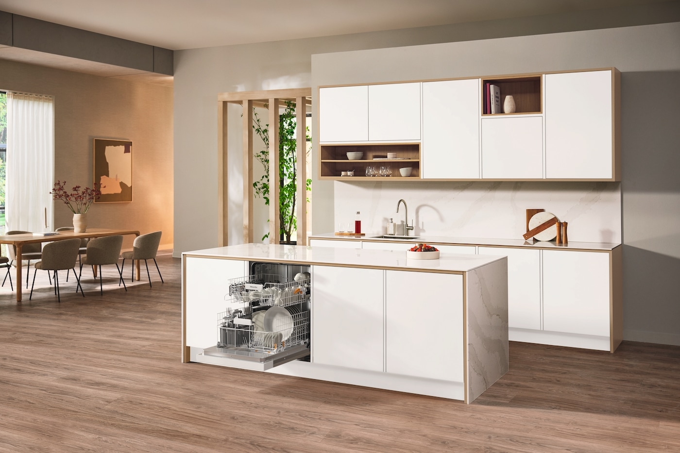 Miele teilintegrierbarer Geschirrspüler »G 5811 i Active Plus Brillantweiß«, 13 Maßgedecke