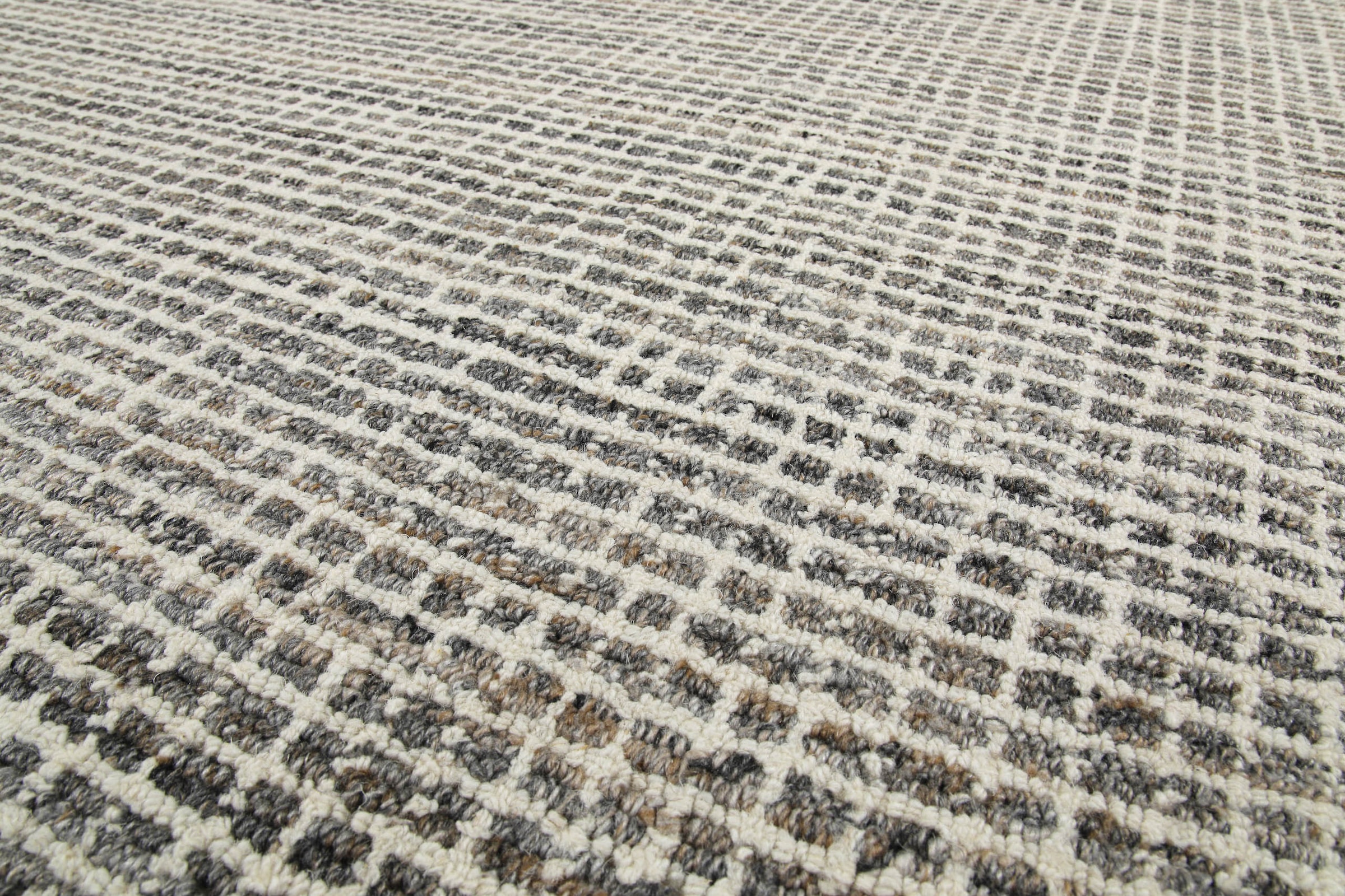 Wecon home Teppich »Hamptons FOURTEEN«, rund, 10 mm Höhe, Fasermix, Kurzflor, Wohnzimmer, Schlafzimmer, elegant, Karo-Muster