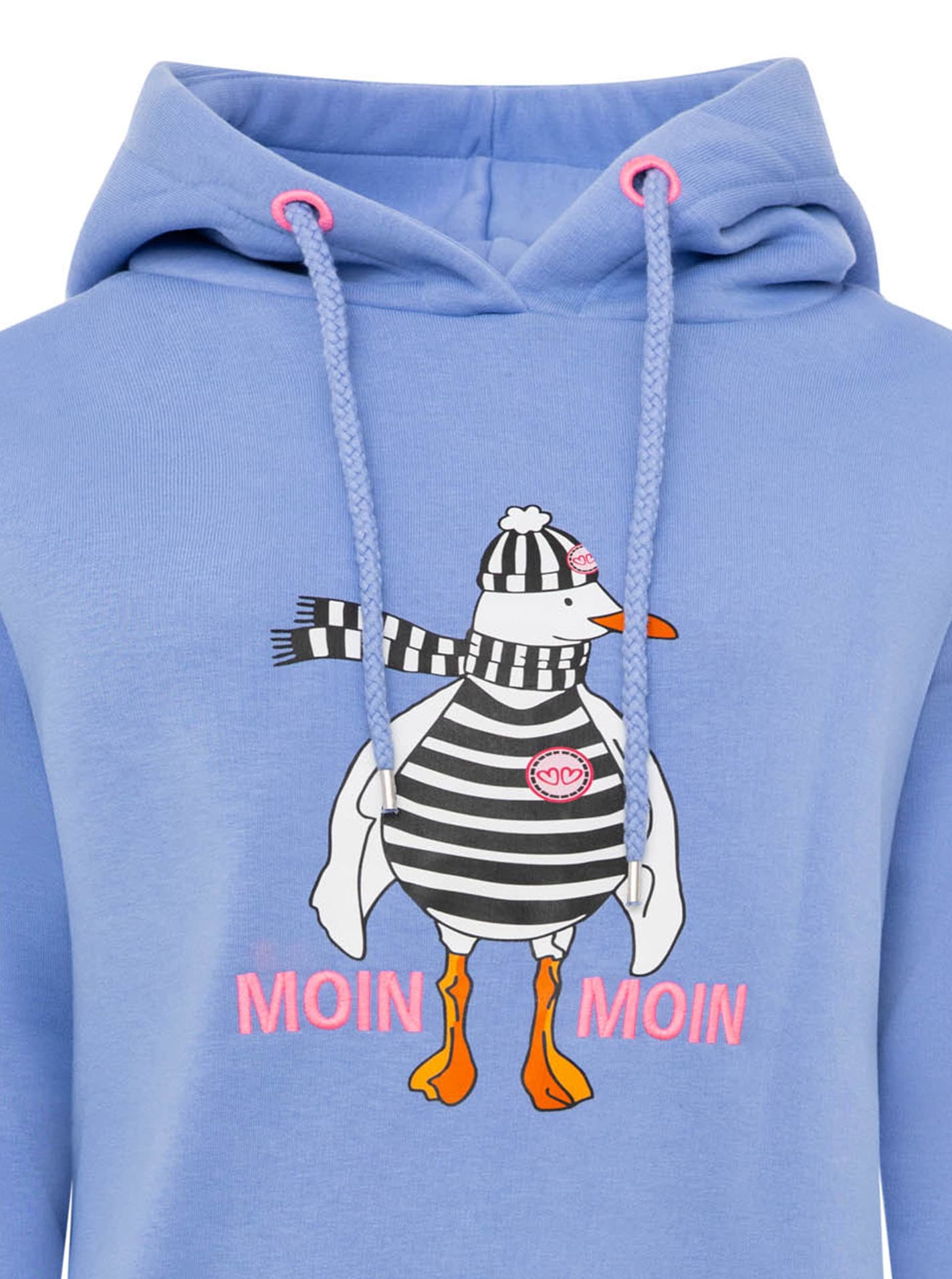 Zwillingsherz Hoodie »"Moin Moin Möwe"«, mit nordischem Gruß, lustiger Möwe, Fronttasche
