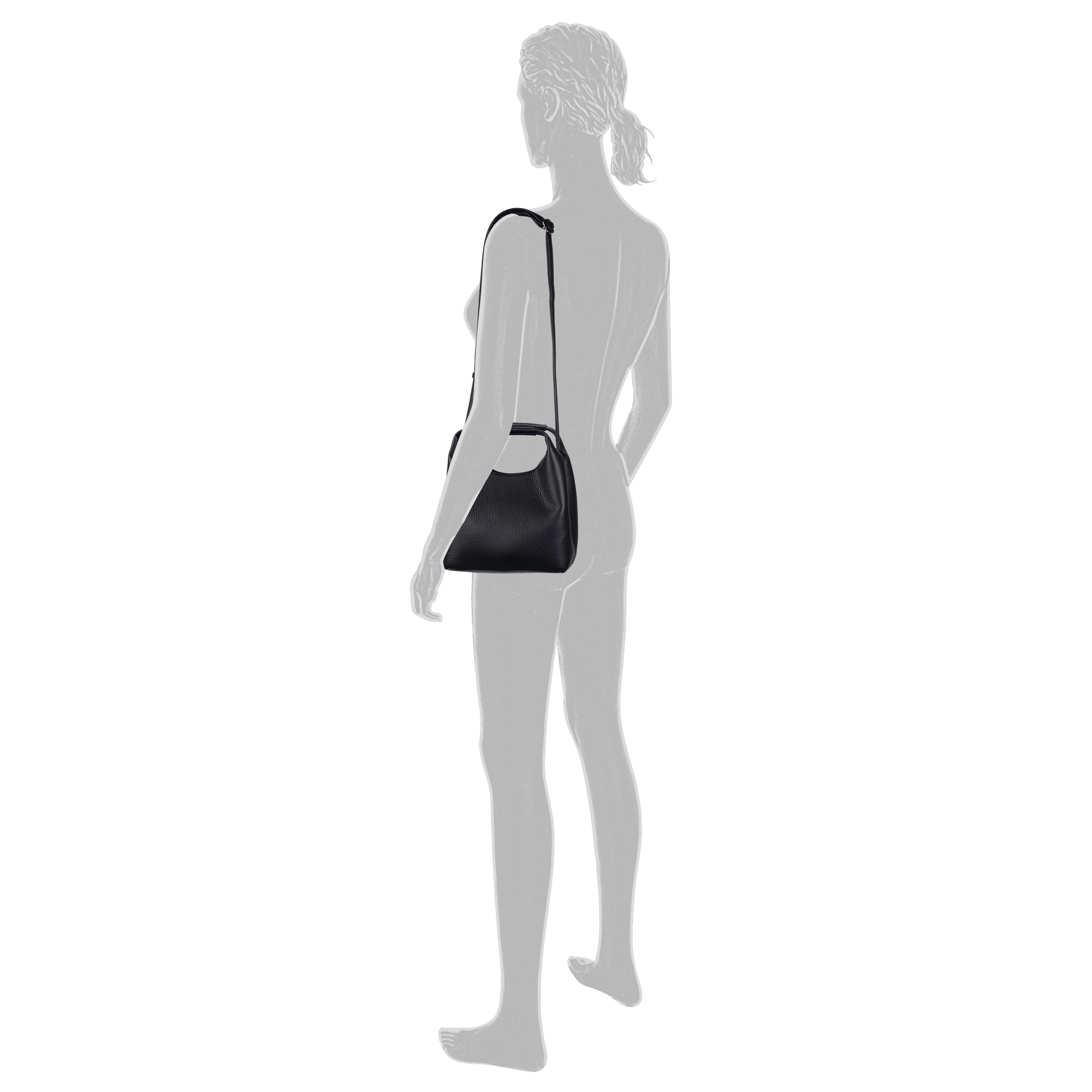 TOM TAILOR Denim Hobo »Luara«, aus genarbtem Lederimitat ina aktuellen Trendfarben