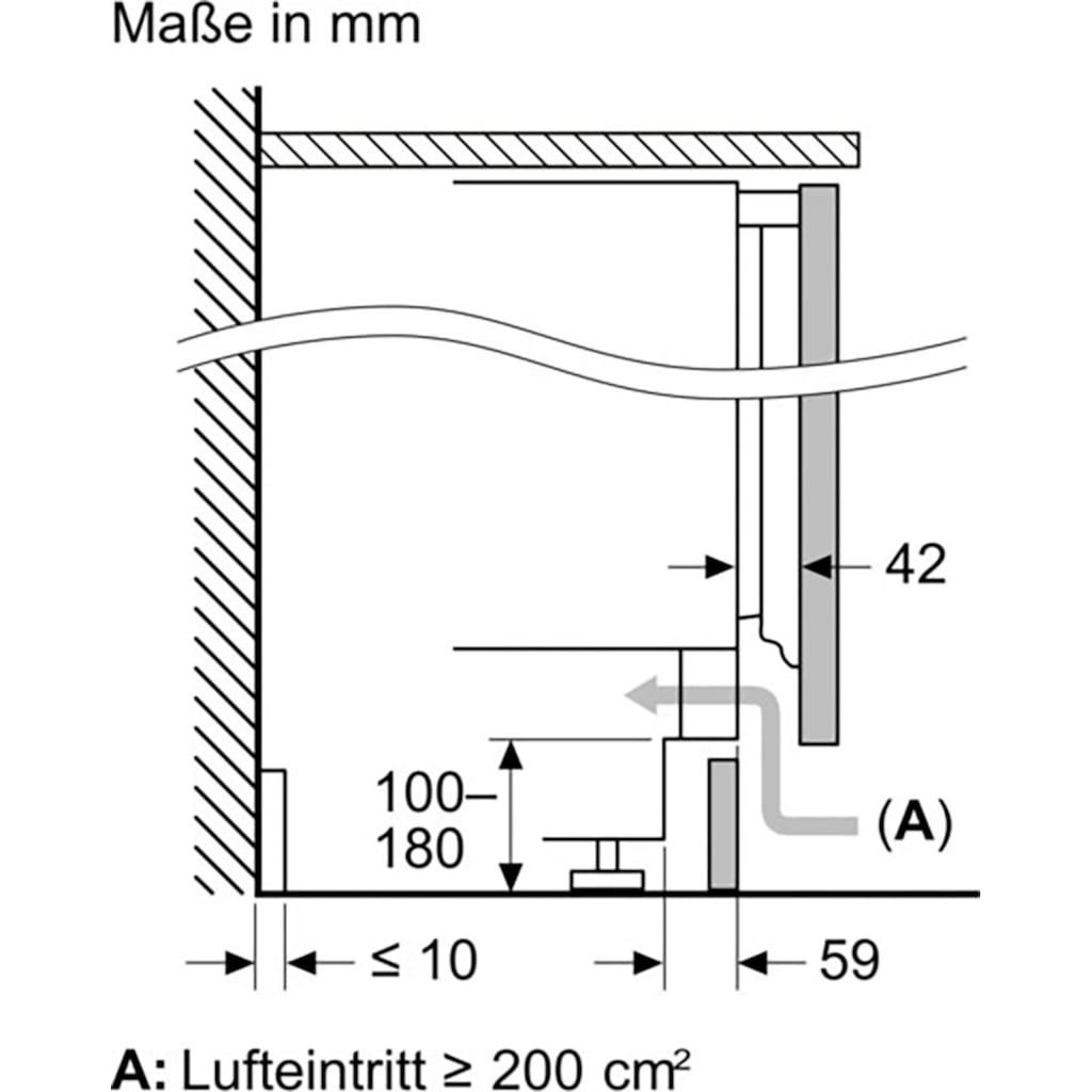 NEFF Einbaukühlschrank »KU1212FE0«, KU1212FE0, 82 cm hoch, 59,8 cm breit