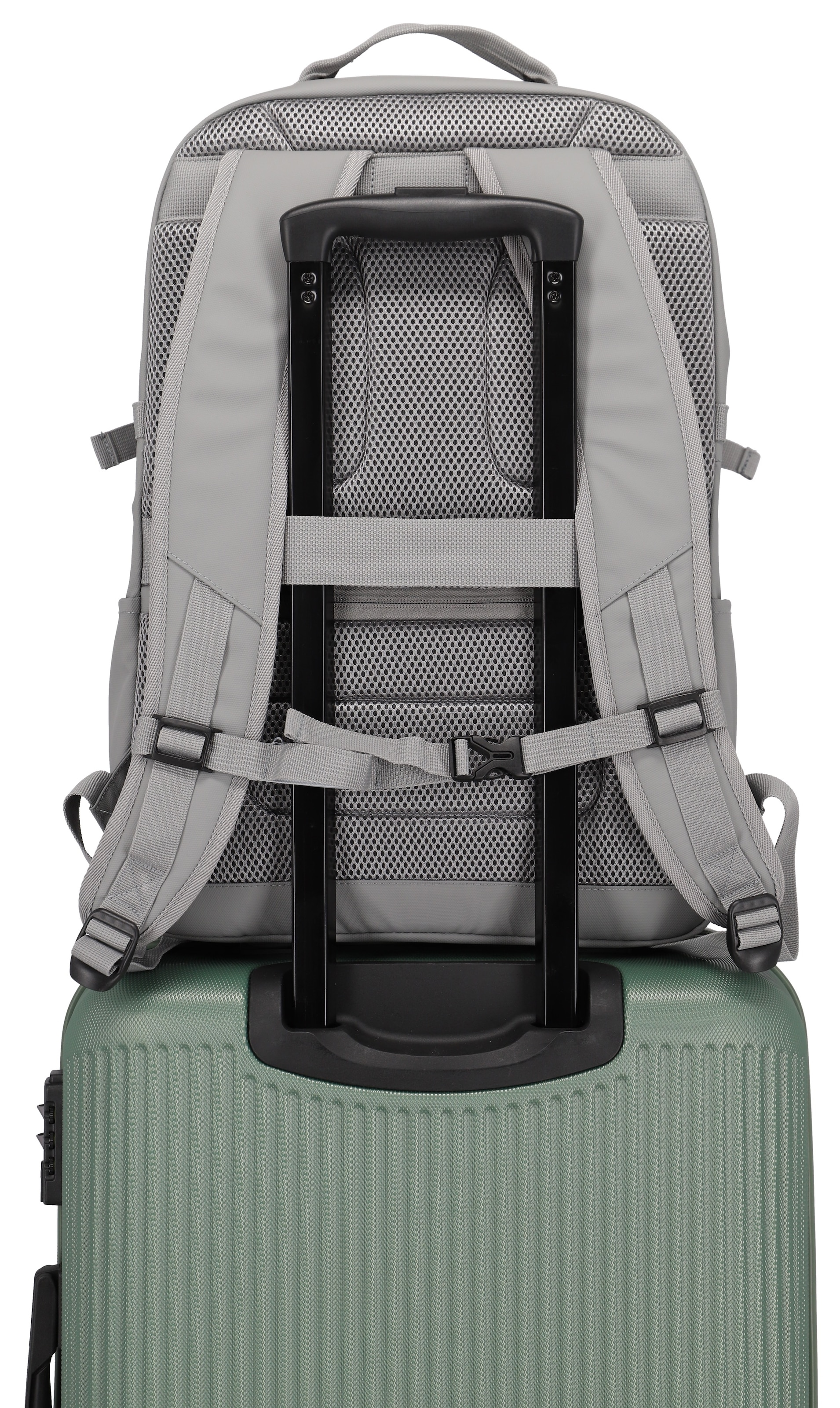 travelite Freizeitrucksack »BASICS Rucksack Plane«, Schulrucksack Arbeitsrucksack Reiserucksack mit 15,6 Zoll Laptopfach