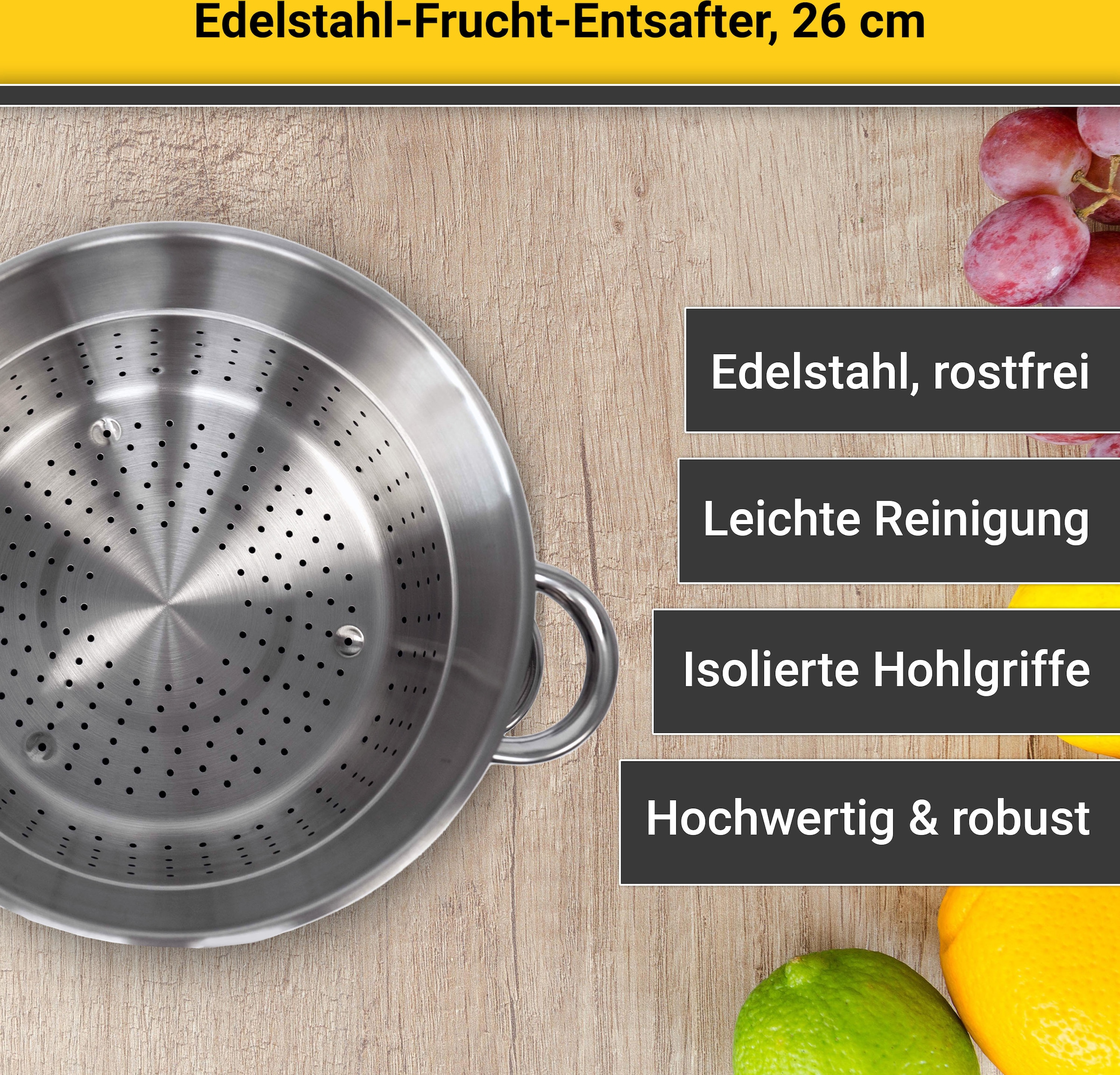 Krüger Einkochtopf, Edelstahl, Fruchtentsafter, Induktion mit 3 Jahren XXL  Garantie | Einkochtöpfe