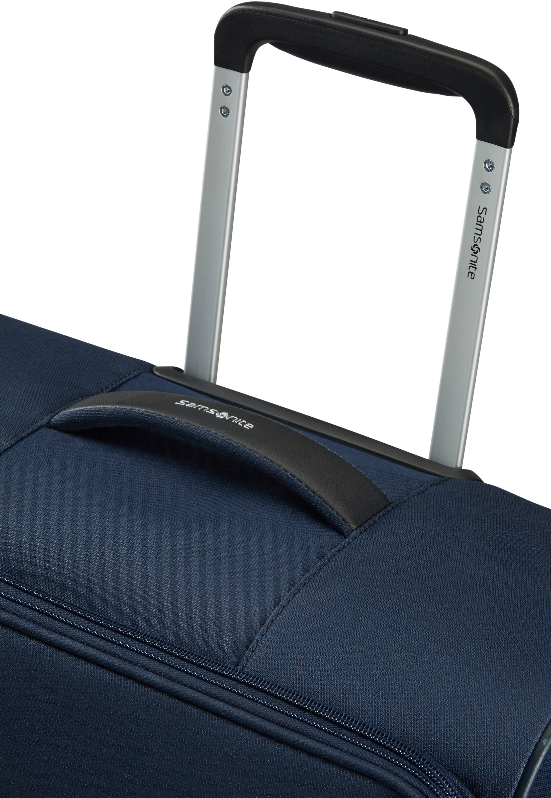 Samsonite Weichgepäck-Trolley »LITEBEAM, midnight blue, 77 cm«, 4 St. Rollen, Reisekoffer Großer Koffer Aufgabegepäck mit Volumenerweiterung