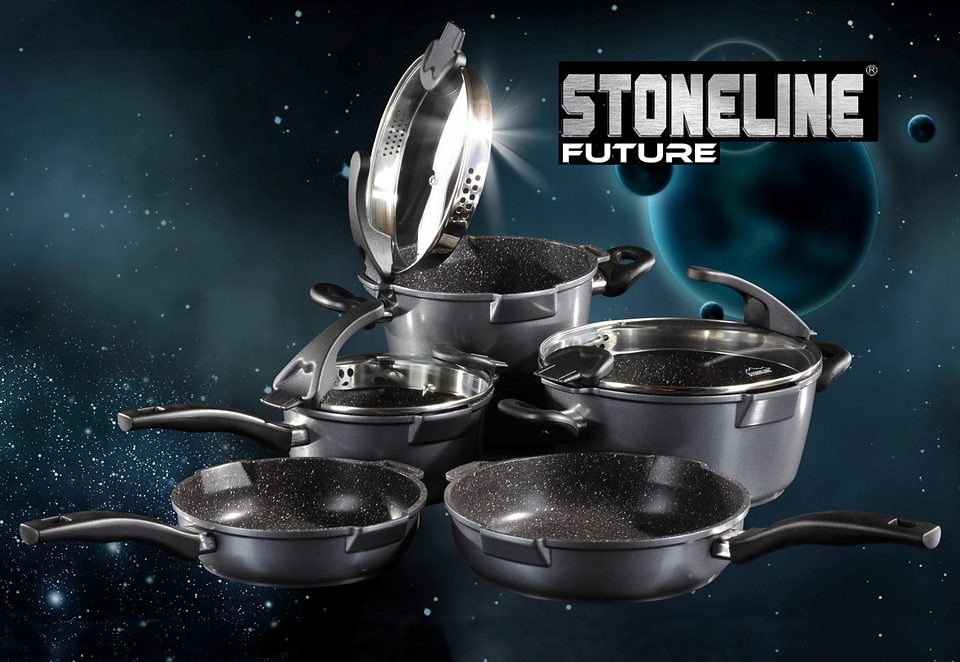 STONELINE Topf-Set »Future«, Aluminiumguss, (Set, 8 tlg.), Induktion mit 3  Jahren XXL Garantie