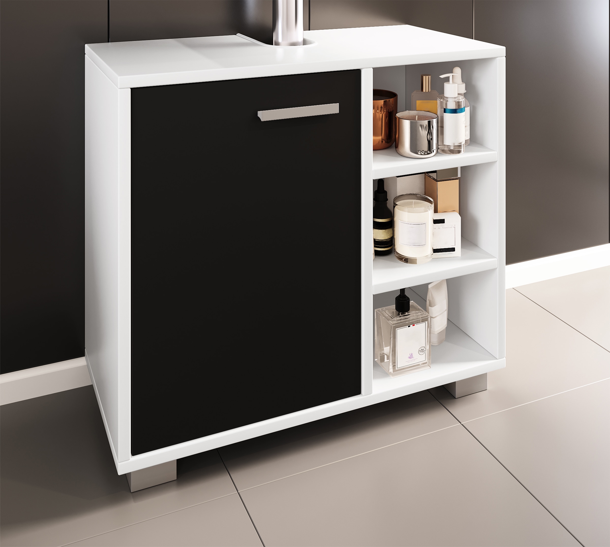 VCM Waschbeckenschrank »Holz Badmöbel Badunterschrank Waschbecken Zalo L« 1 Stk. tlg.