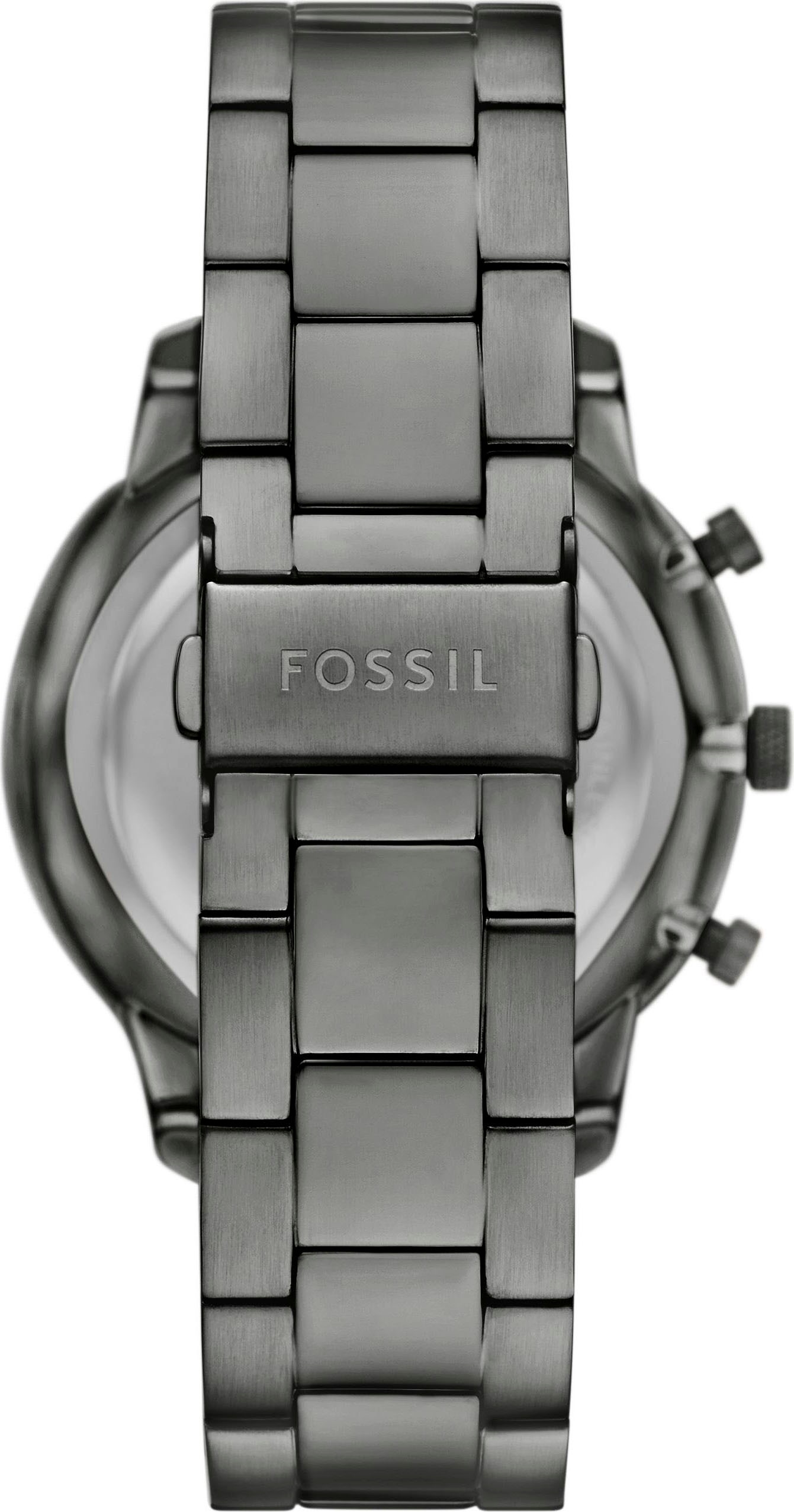 Fossil Chronograph »NEUTRA«, Quarzuhr, Armbanduhr, Herrenuhr, Edelstahlarmband, analog, Datum