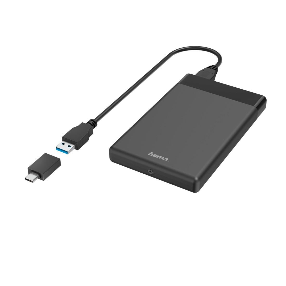 Hama Festplatten-Gehäuse »USB-Festplattengehäuse für 2,5" SSD u. HDD-Festplatten Adapter«