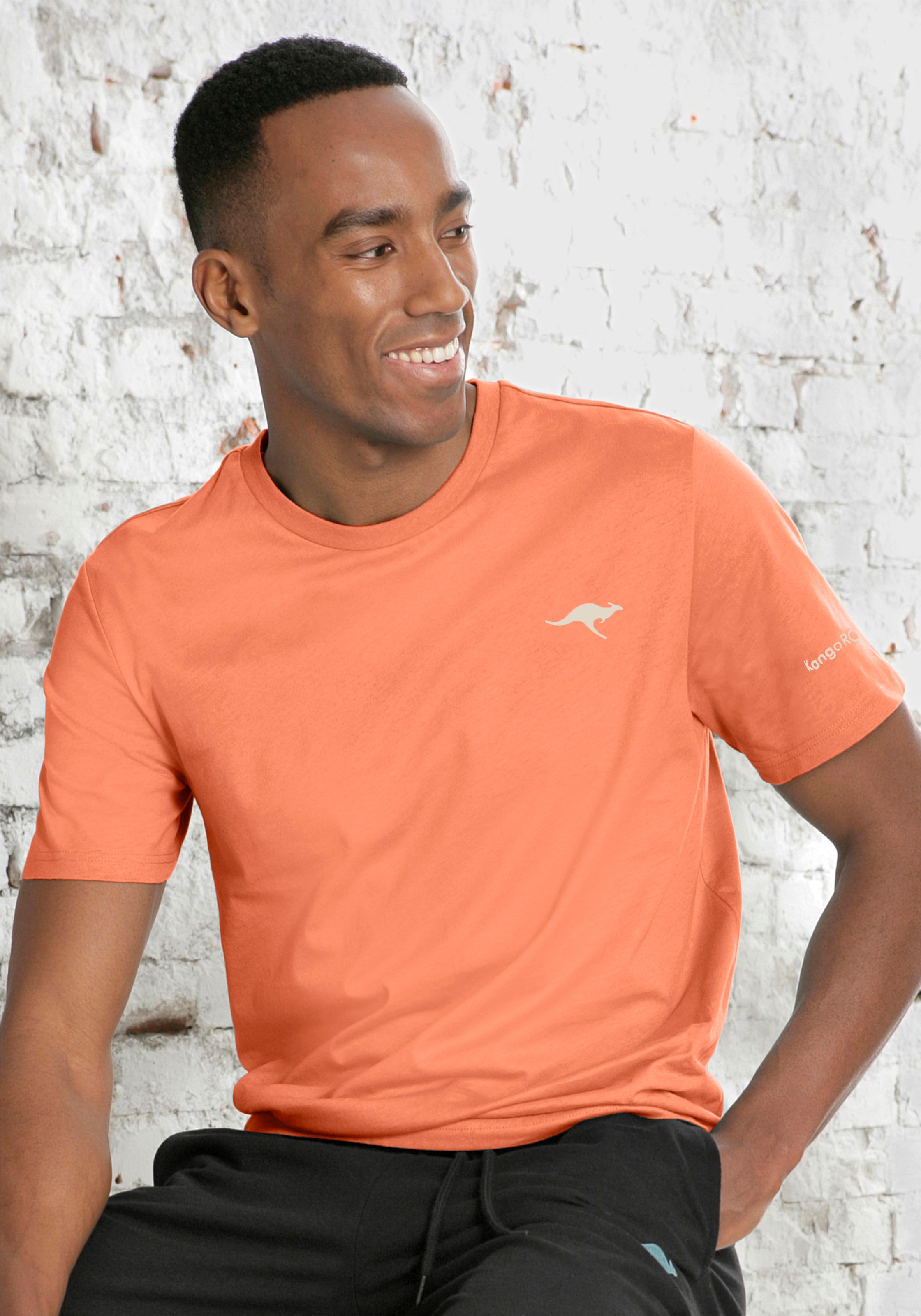 KangaROOS T-Shirt, (2er-Pack), mit KangaROOS Print auf der Brust